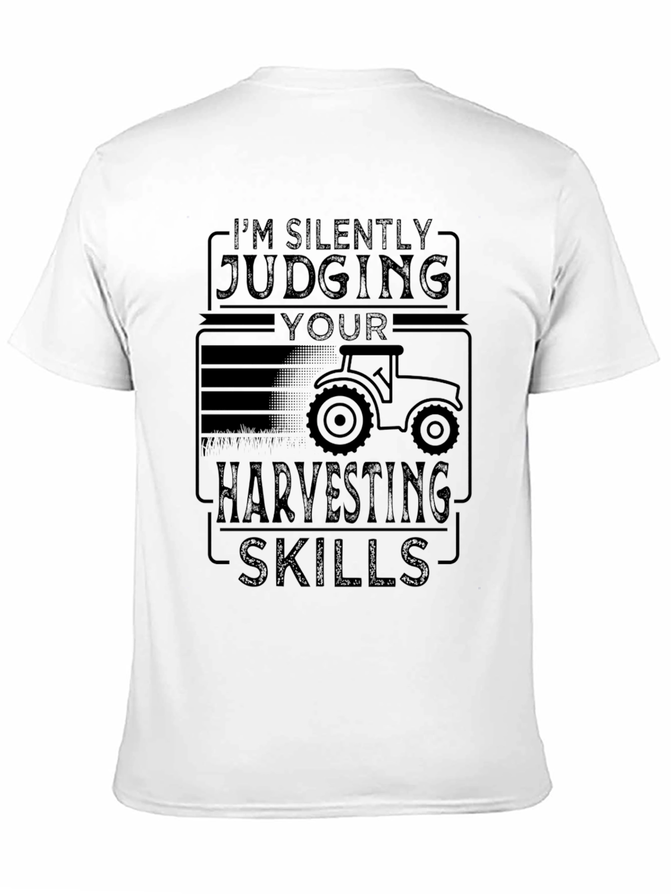 Black Silently Judging Harvesting Skills T-Shirt - Black view 11