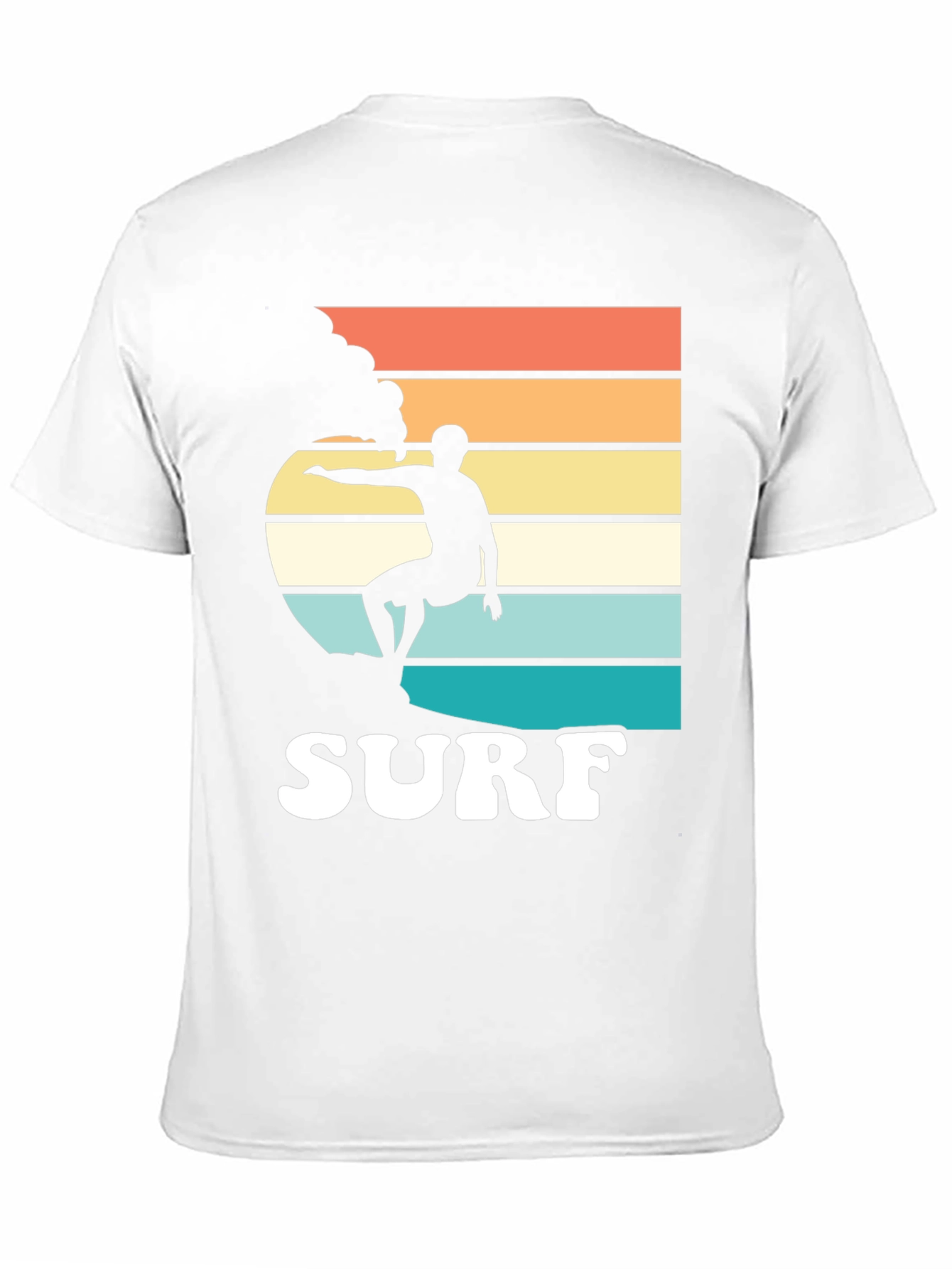 Black Retro Surf T-Shirt | Surfer Graphic Tee view 11