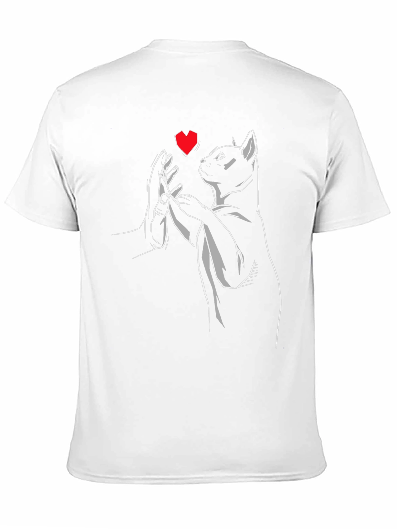 Black Cat High Five Graphic Tee - Black Cotton Blend view 11