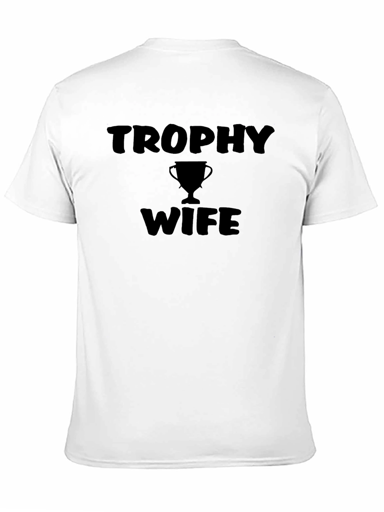 Black Trophy Wife Graphic Tee - Black Cotton T-Shirt view 11