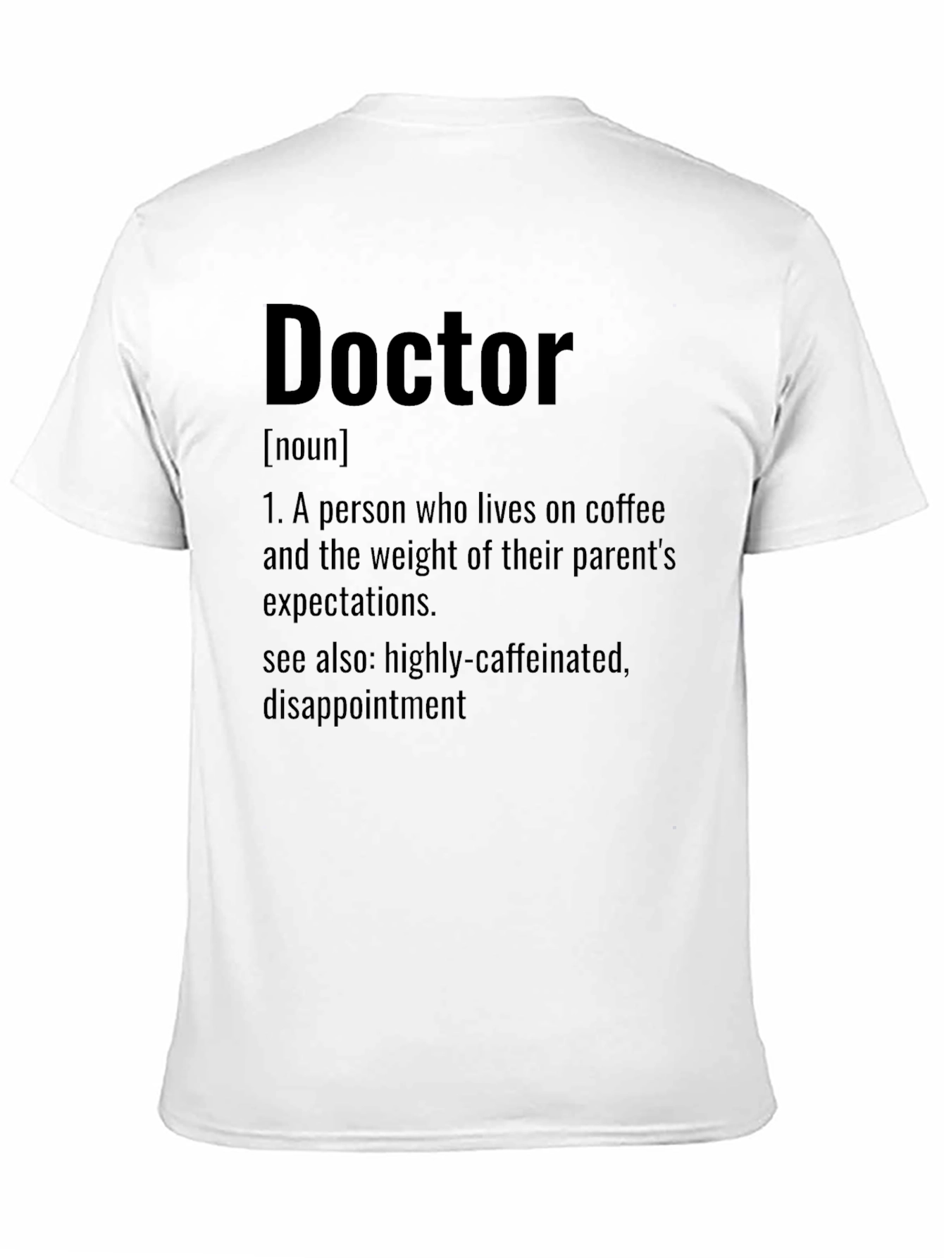 Black Doctor Definition Graphic Tee - Funny Doctor Gift view 11