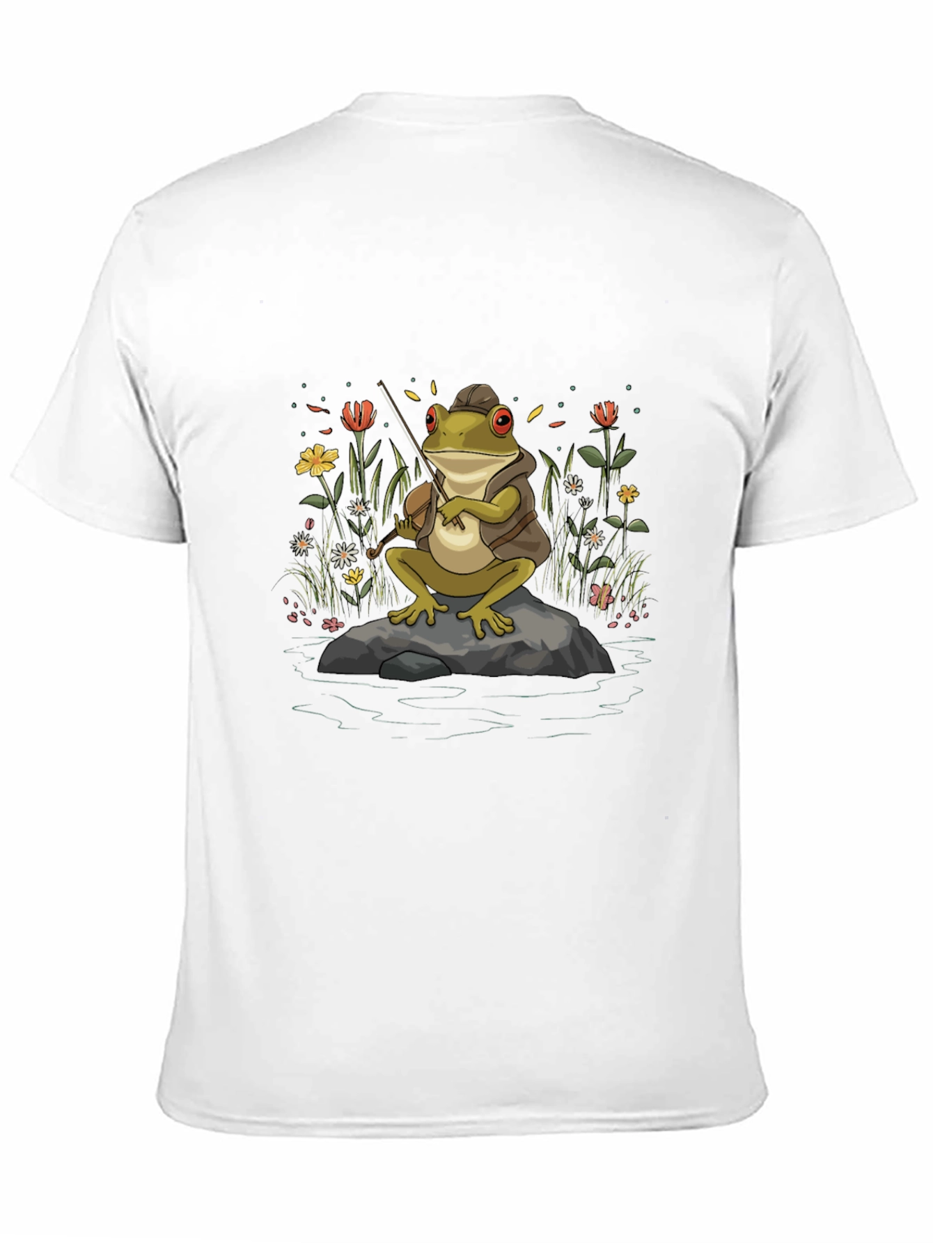 Black Frog Musician T-Shirt - Nature Inspired Tee view 11