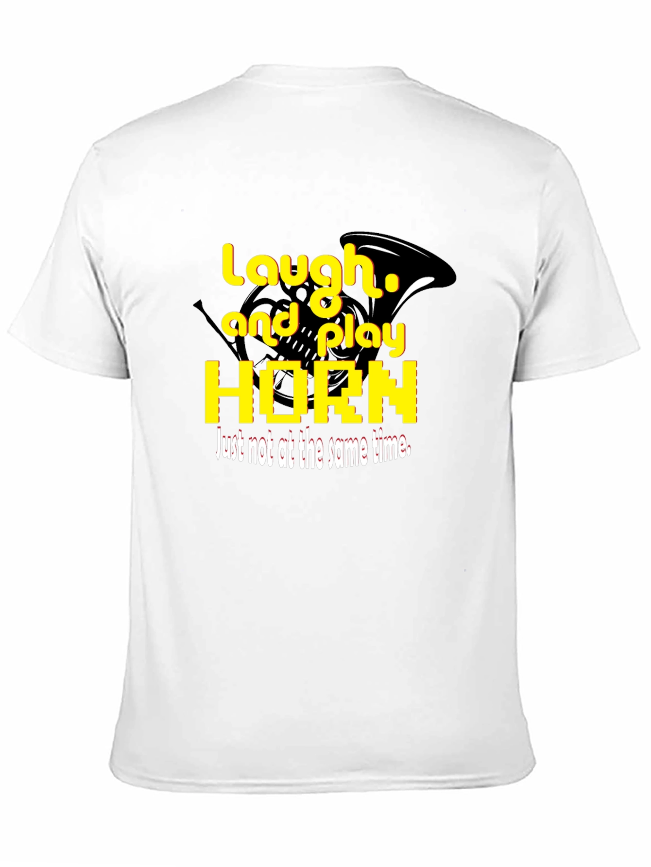 Black Laugh and Play Horn Black T-Shirt view 11