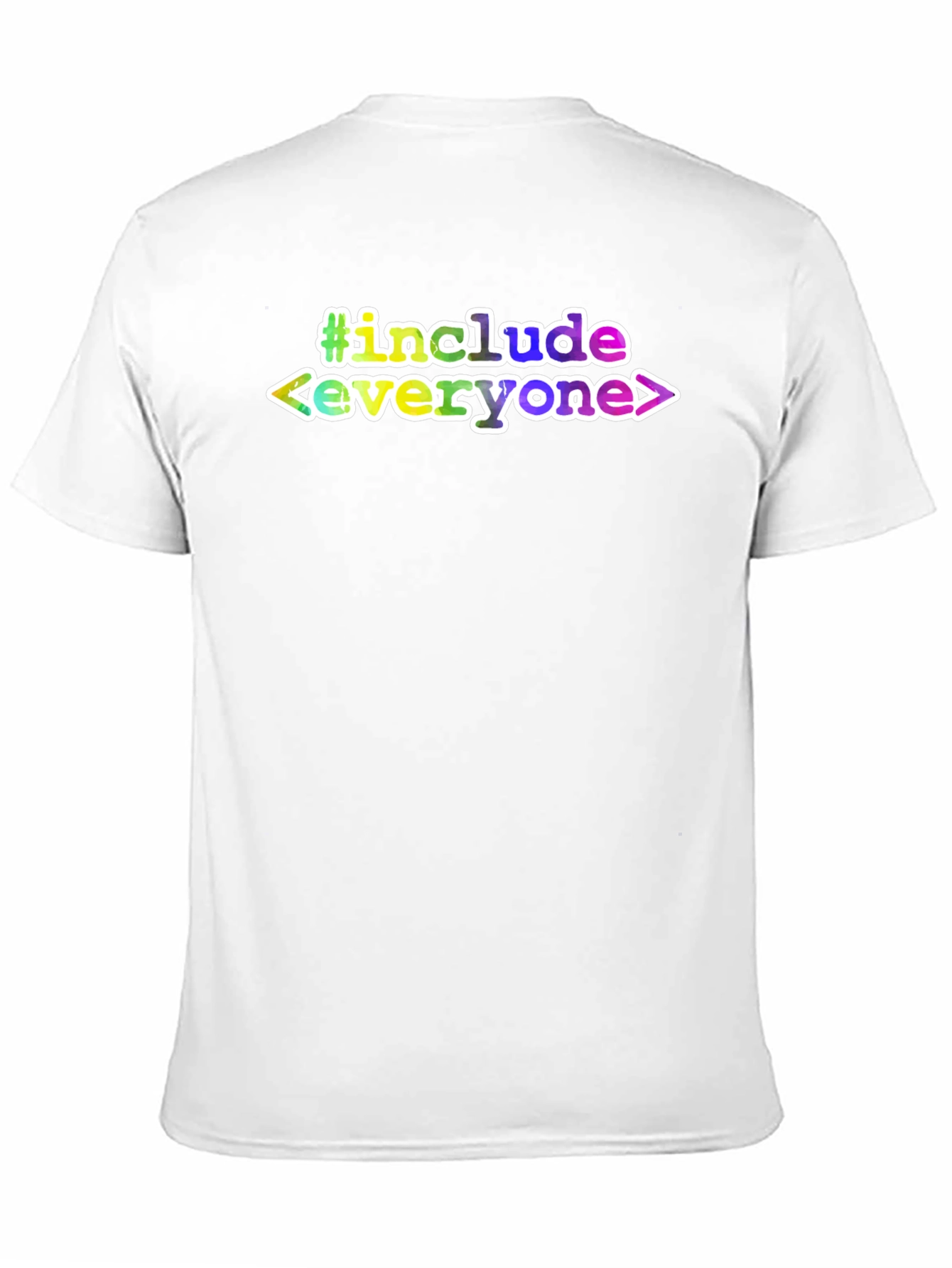 Black #include Everyone T-Shirt - Black Tee view 11