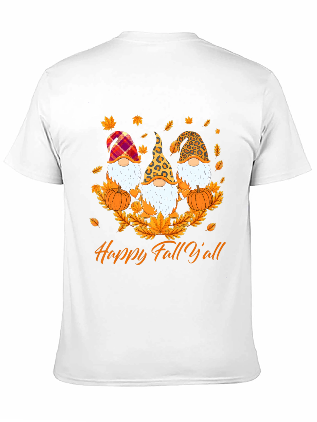 Happy Fall Y'all Gnome T-Shirt - 11