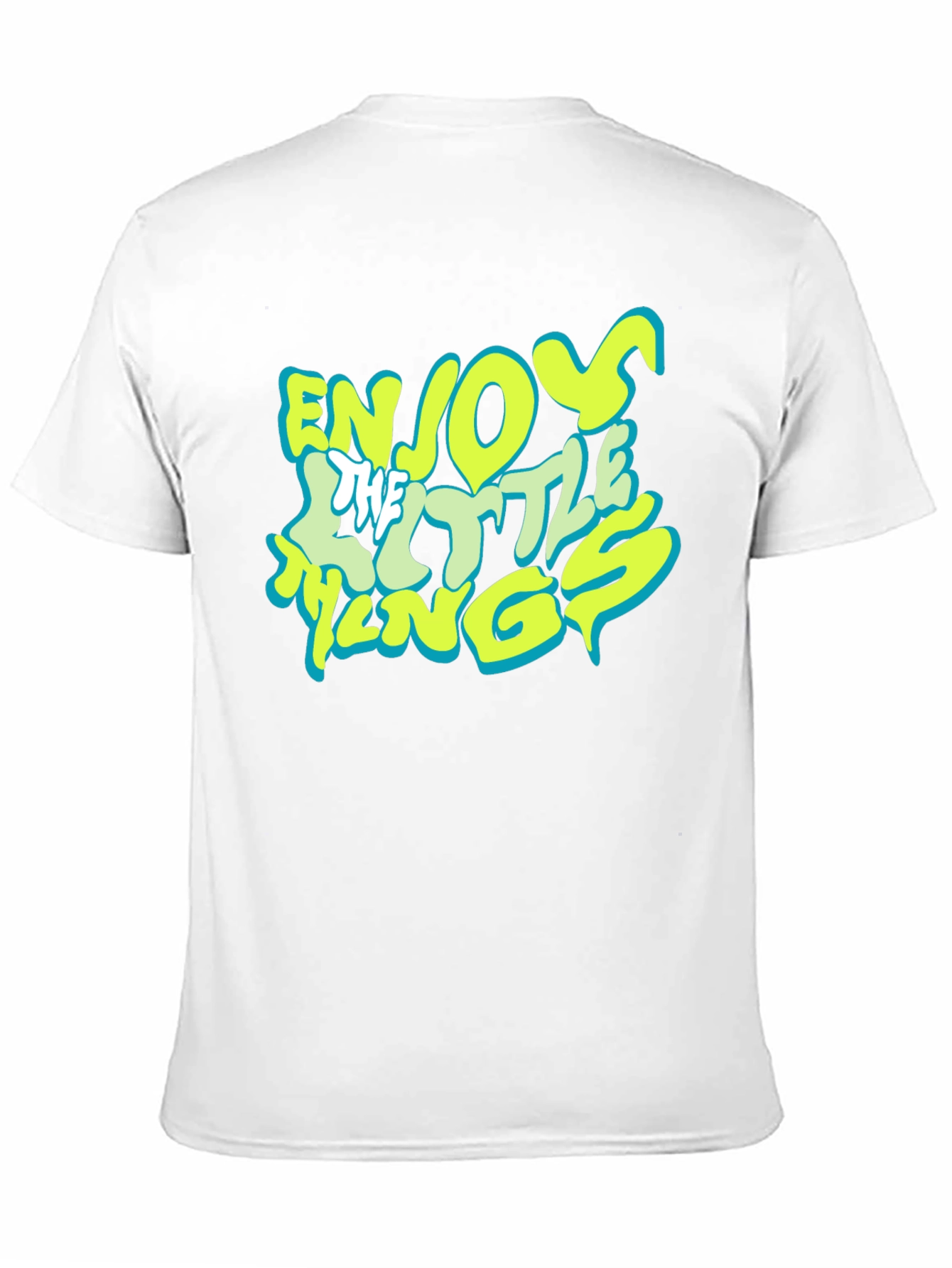 Black Enjoy The Little Things Black Graphic Tee view 11