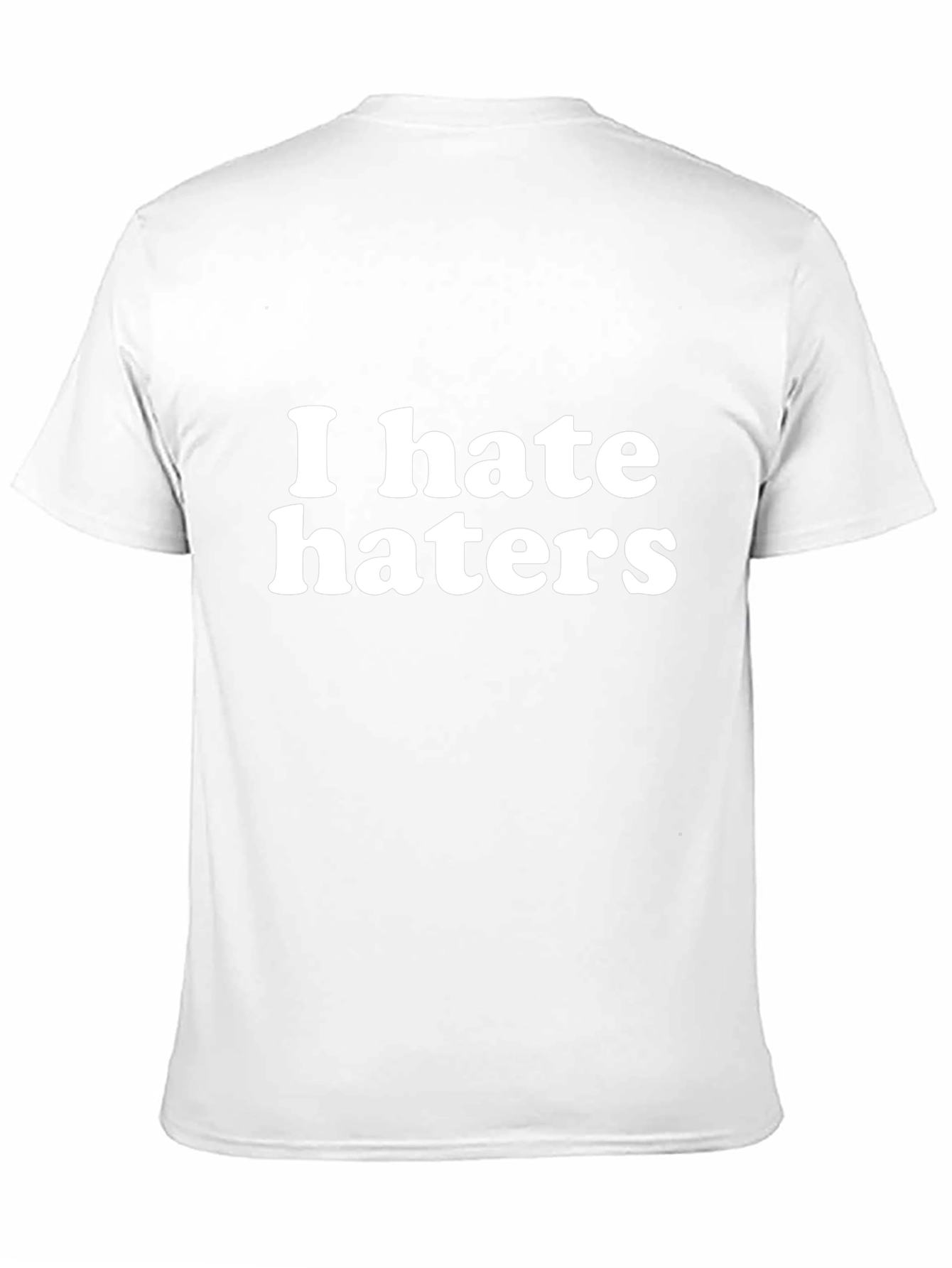 Black I Hate Haters Graphic T-Shirt - Bold Statement Tee view 11