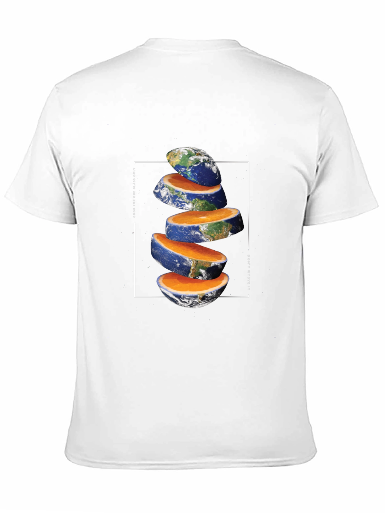 Black Sliced Earth Graphic Tee - Unique Environmental Design view 11