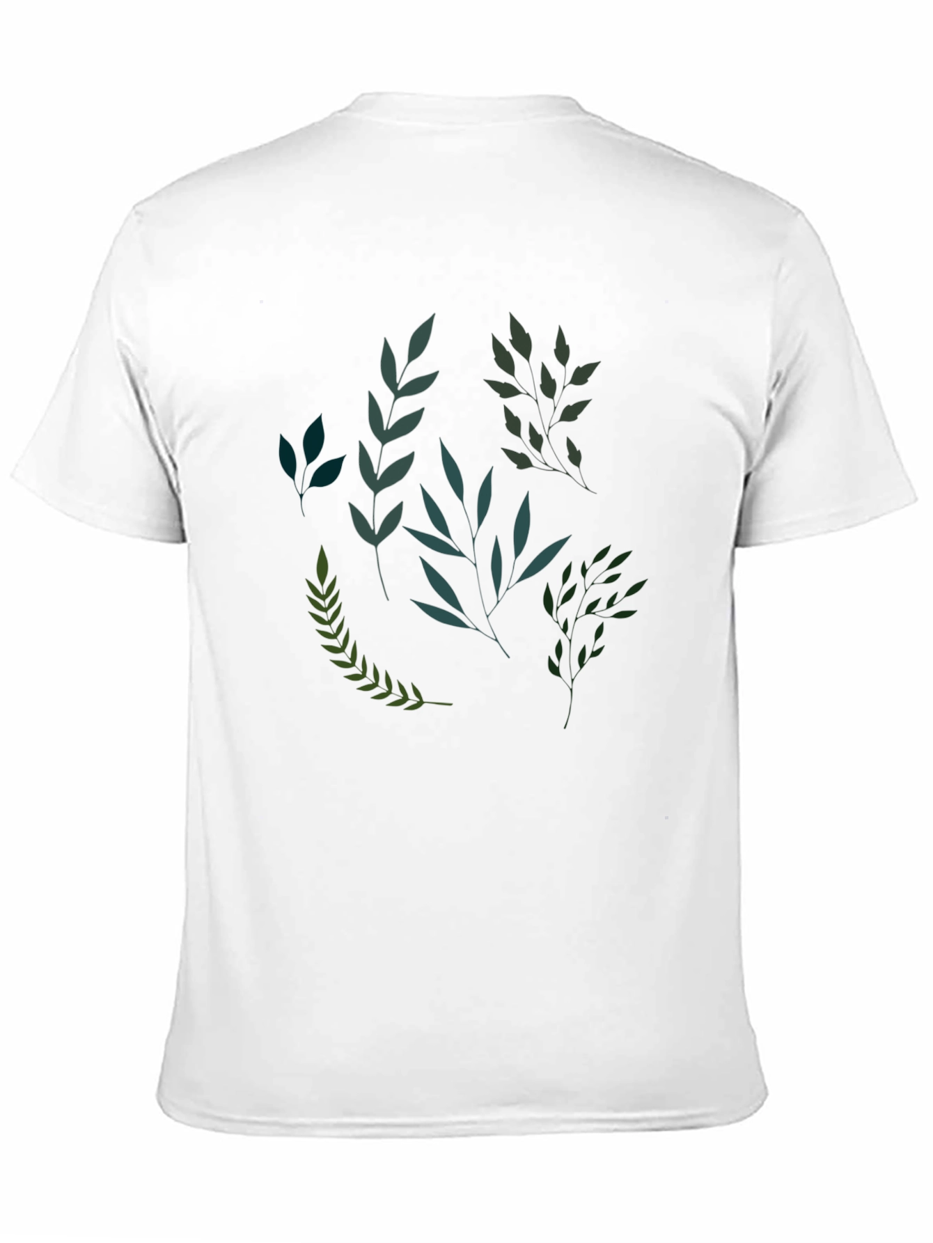 Black Botanical Print Black T-Shirt view 11