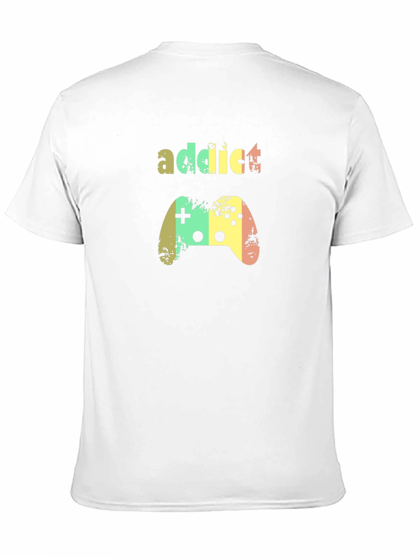 Black Gaming Addict Black T-Shirt view 11