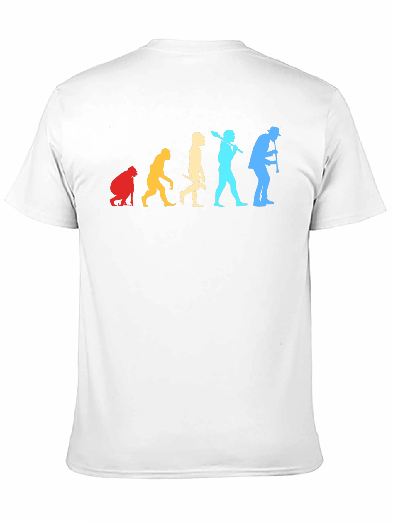 Black Evolution of Music T-Shirt view 11