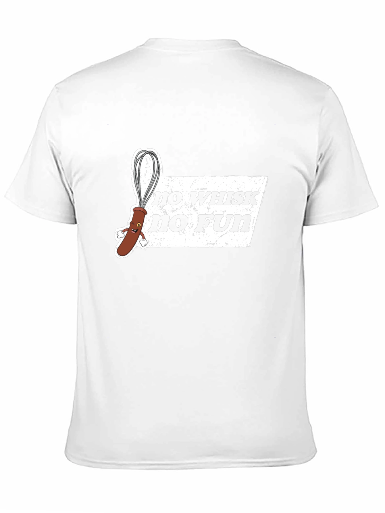 Black No Whisk No Fun Graphic Black T-Shirt view 11