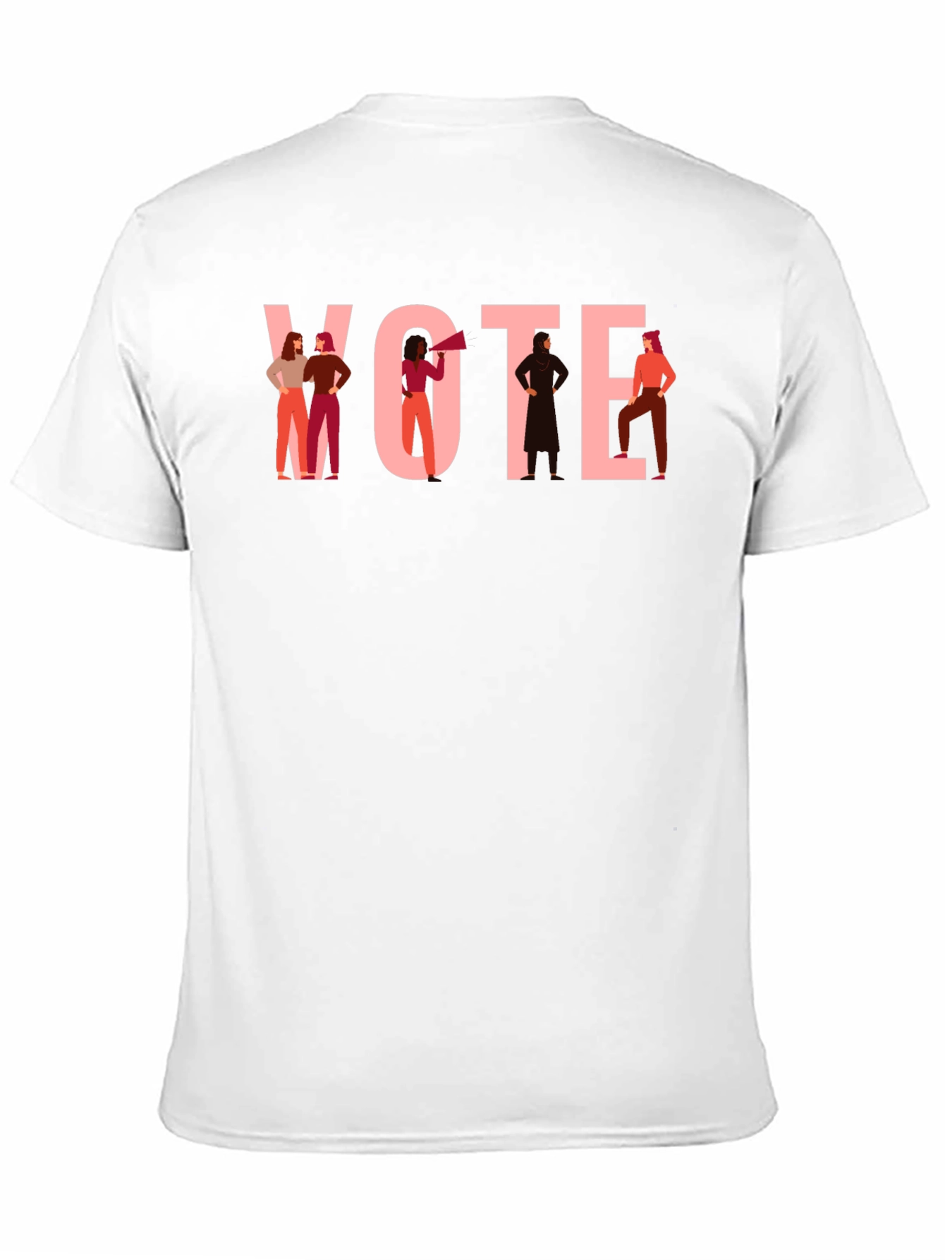 Black Feminist Vote Graphic Tee - Black view 11