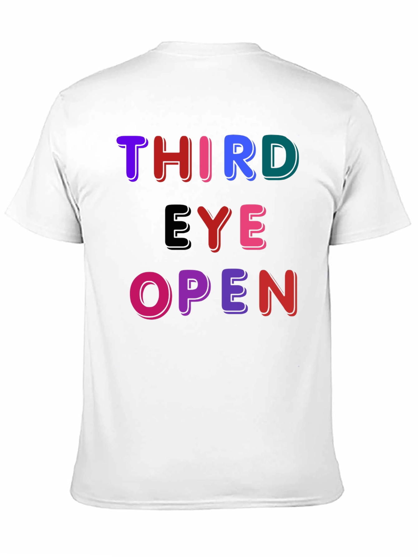 Black Third Eye Open Graphic Tee - Unisex Black T-Shirt view 11