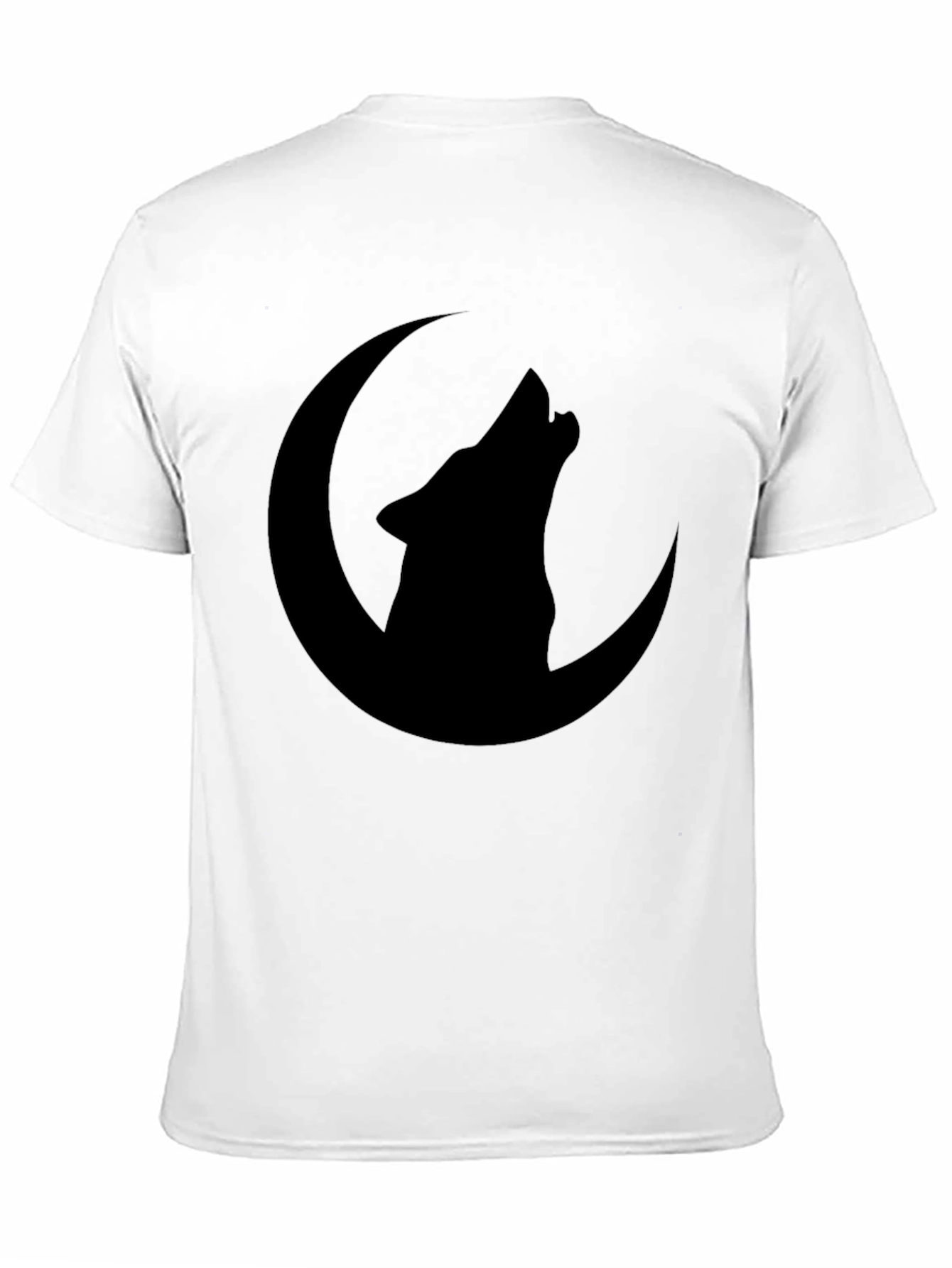 Black Wolf Moon Graphic T-Shirt - Black view 11
