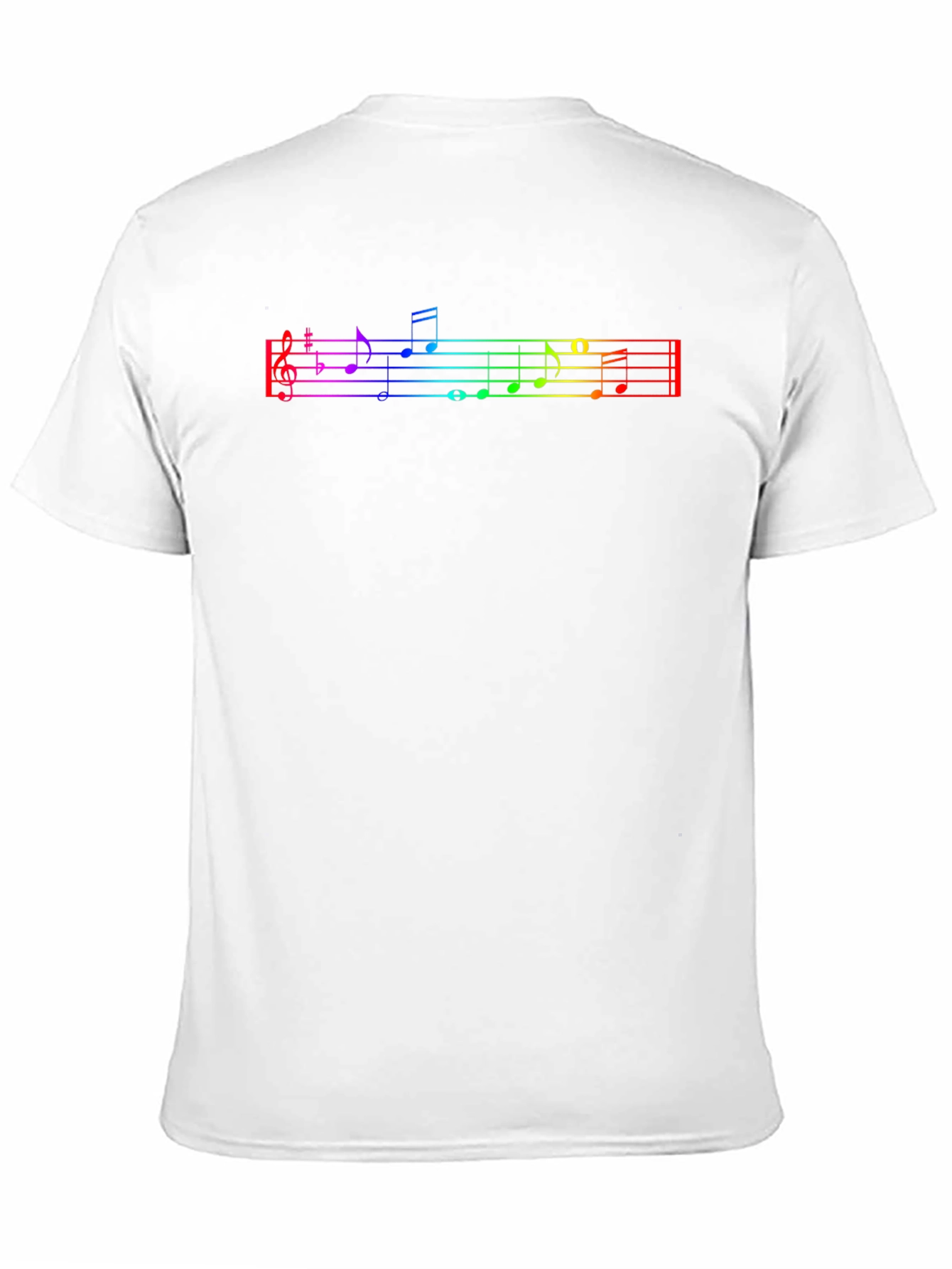 Black Rainbow Music Note T-Shirt - Musical Tee view 11