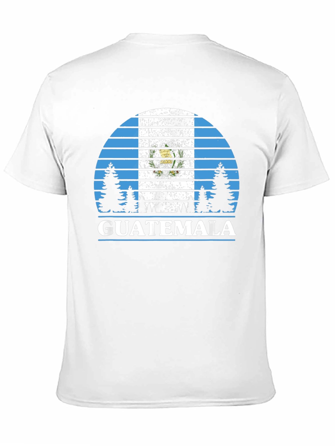 Black Guatemala Flag T-Shirt - Outdoor Design view 11