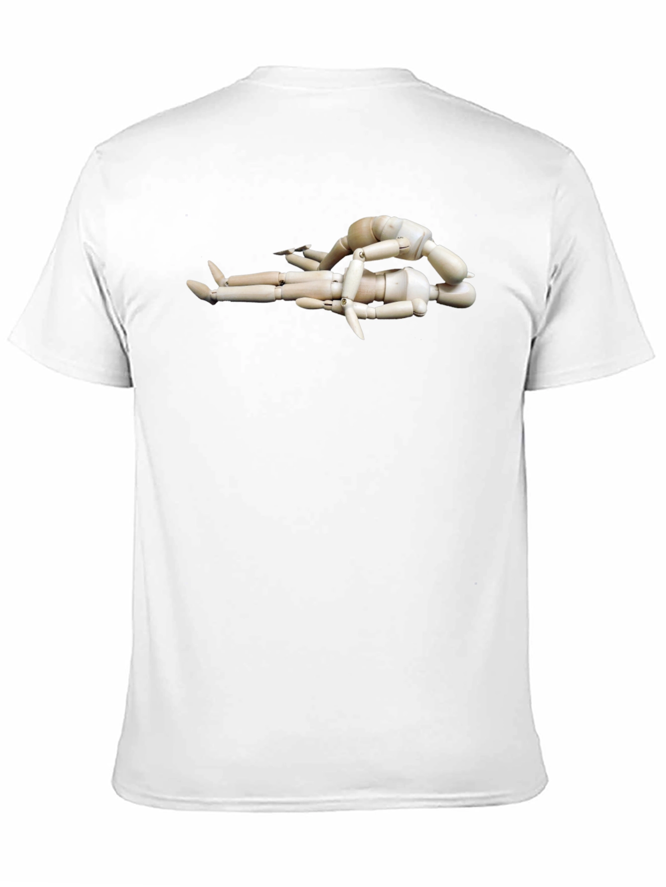 Black Artistic Wooden Mannequin T-Shirt view 11