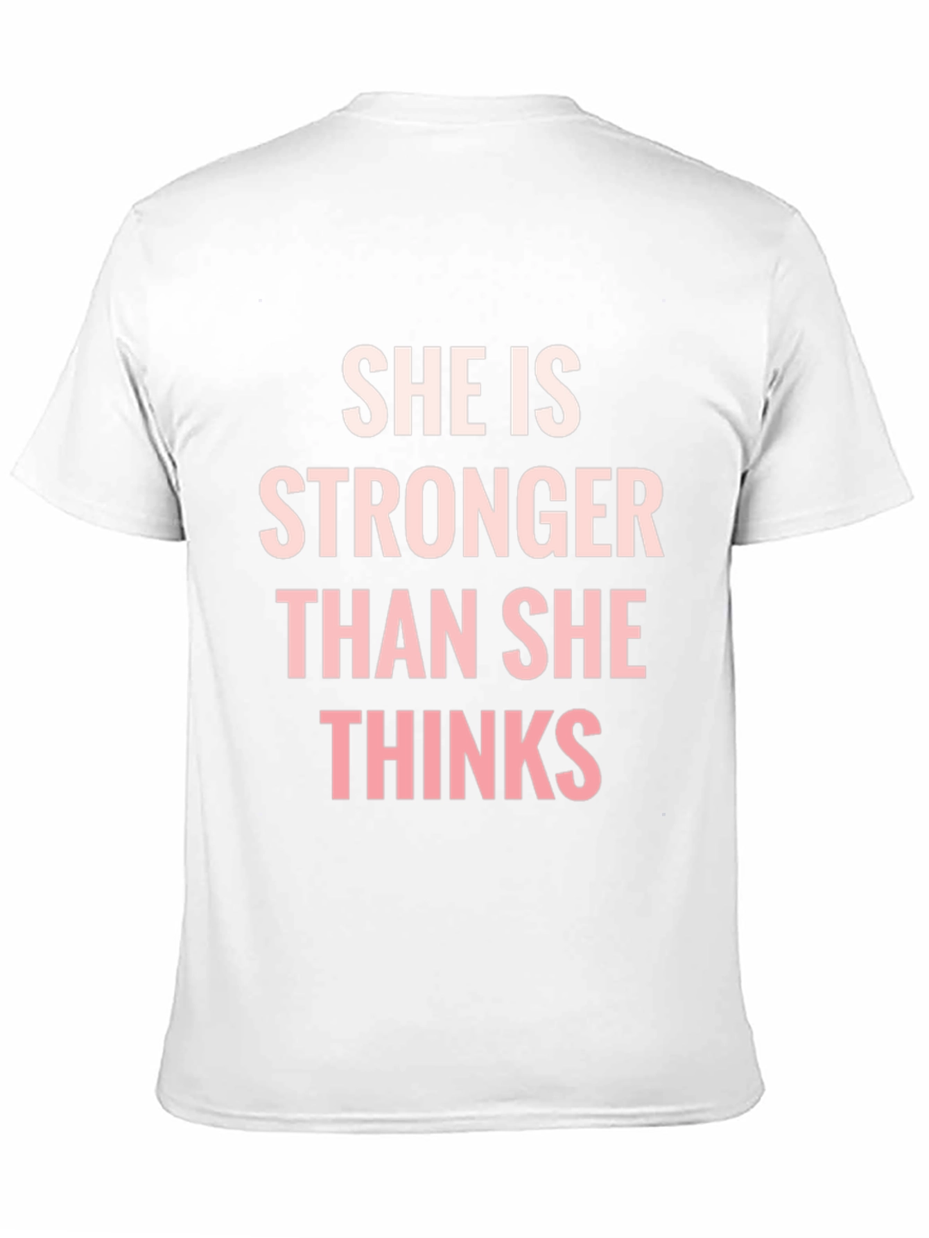 Black She is Stronger Than She Thinks T-Shirt view 11