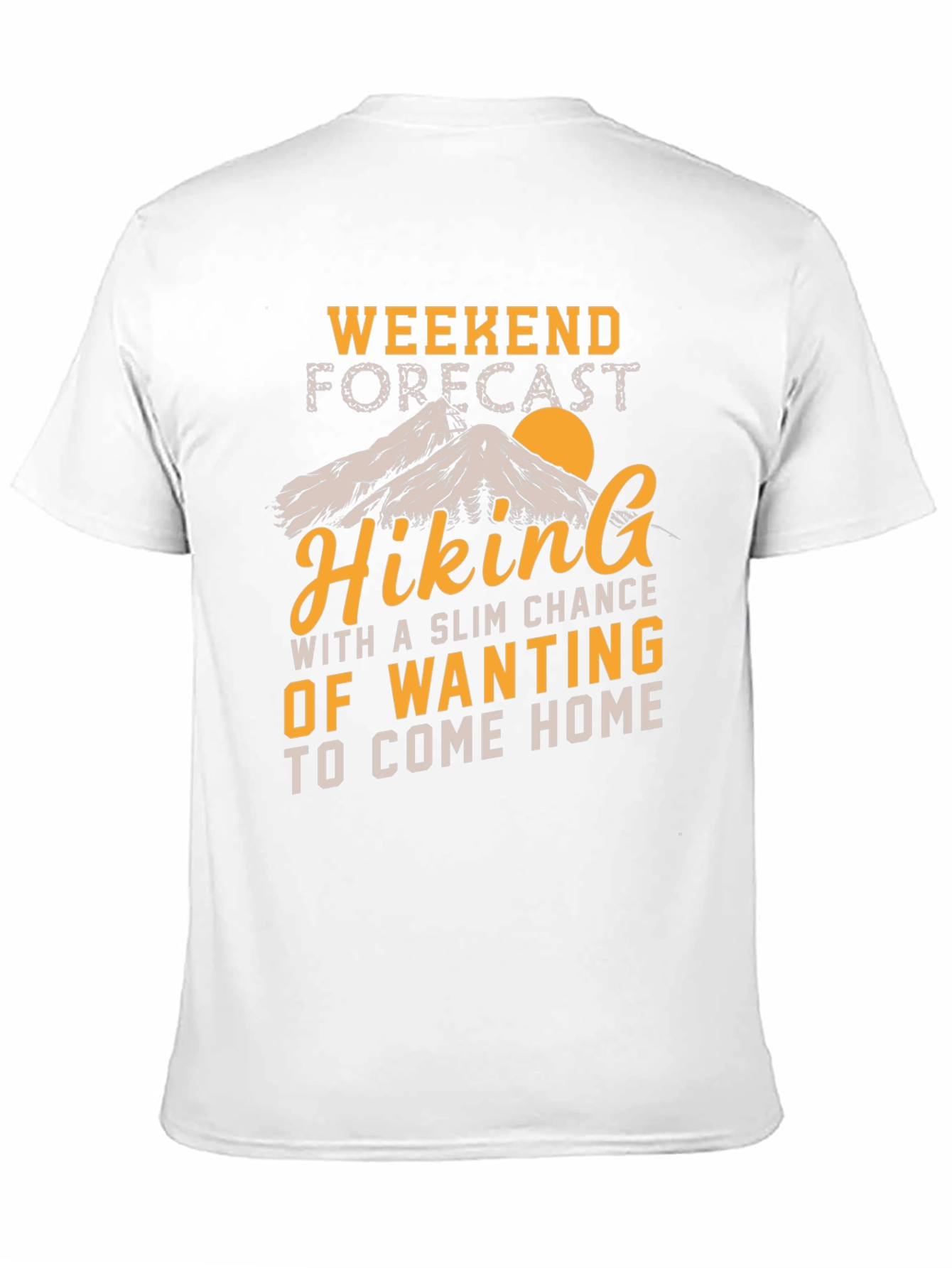 Black Hiking Forecast Graphic Tee view 11