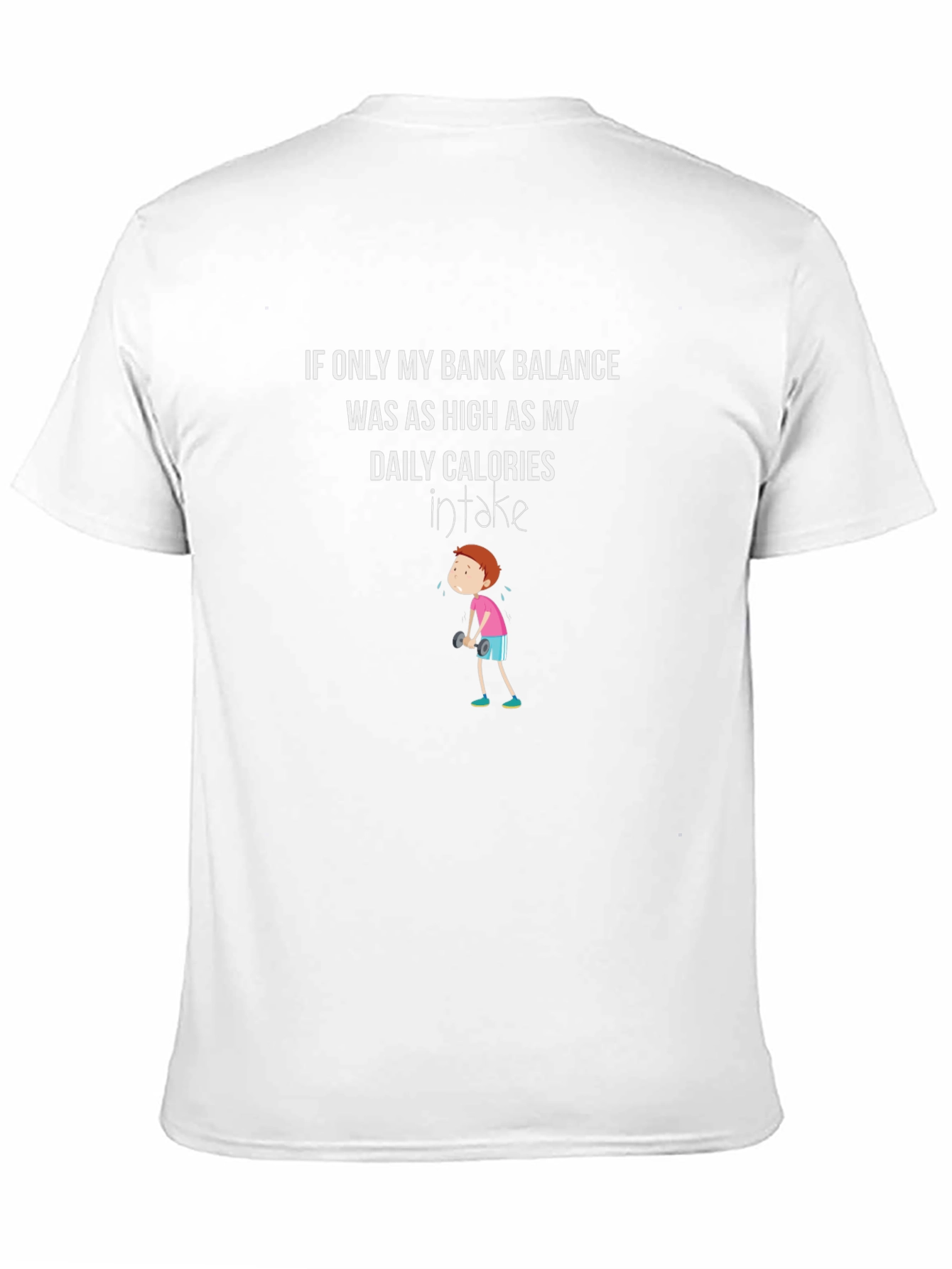 Black Funny Bank Balance Daily Calories T-Shirt view 11