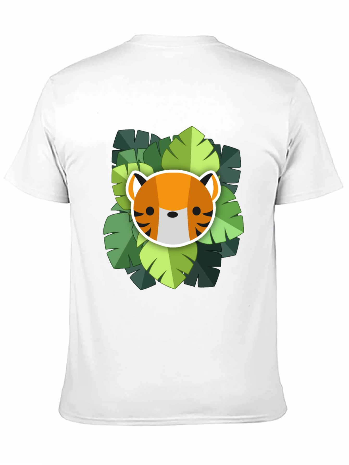 Black Cute Tiger Graphic Tee - Soft Black Cotton Shirt view 11