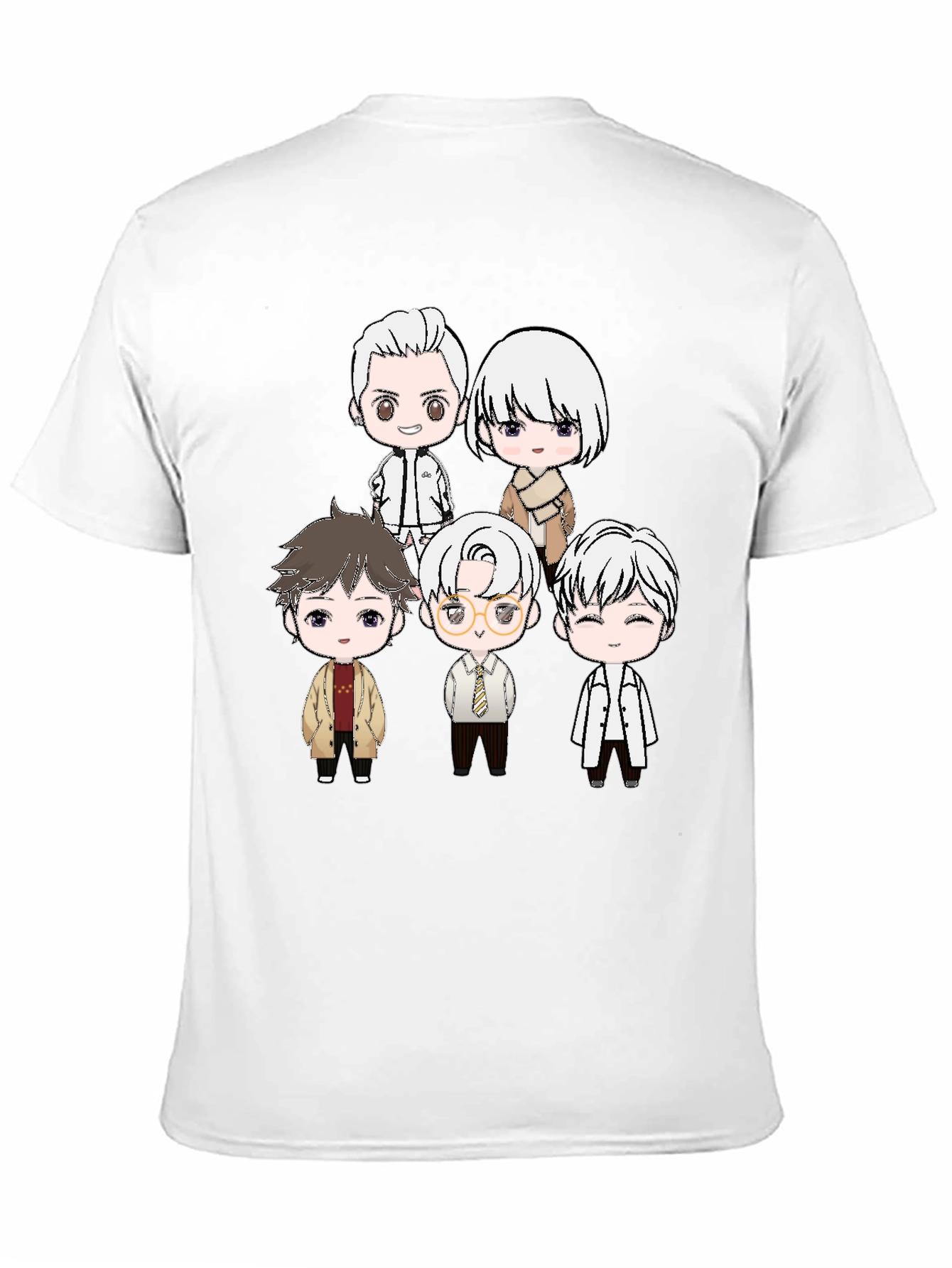 Black Anime Character Print Black T-Shirt view 11