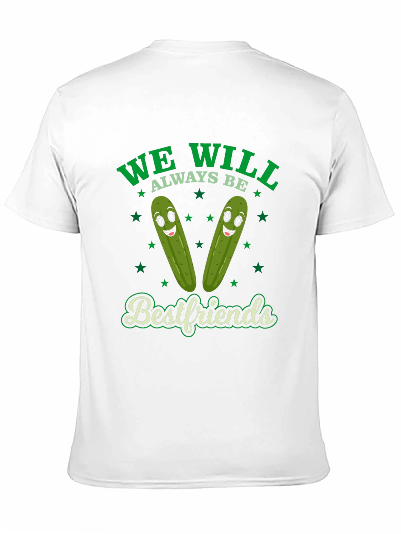 Black Funny Pickle Best Friends Graphic T-Shirt view 11