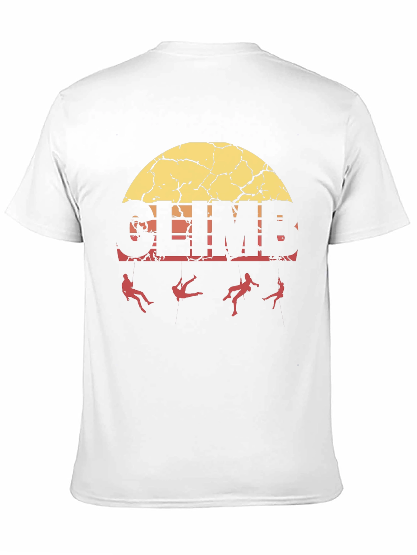 Black Vintage Climb T-Shirt - Black Cotton Graphic Tee view 11