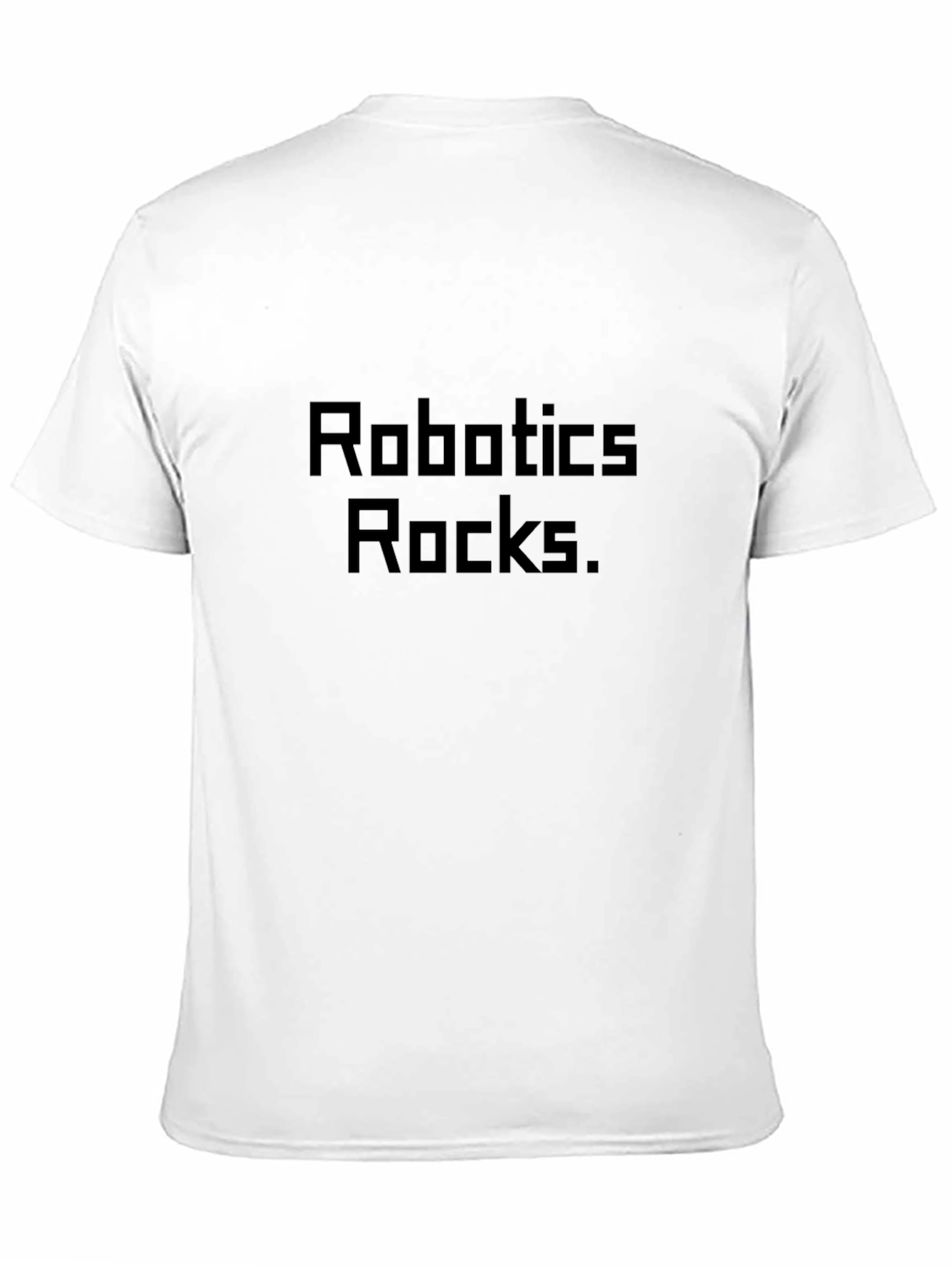 Black Robotics Rocks Black T-Shirt - Geeky Cool view 11