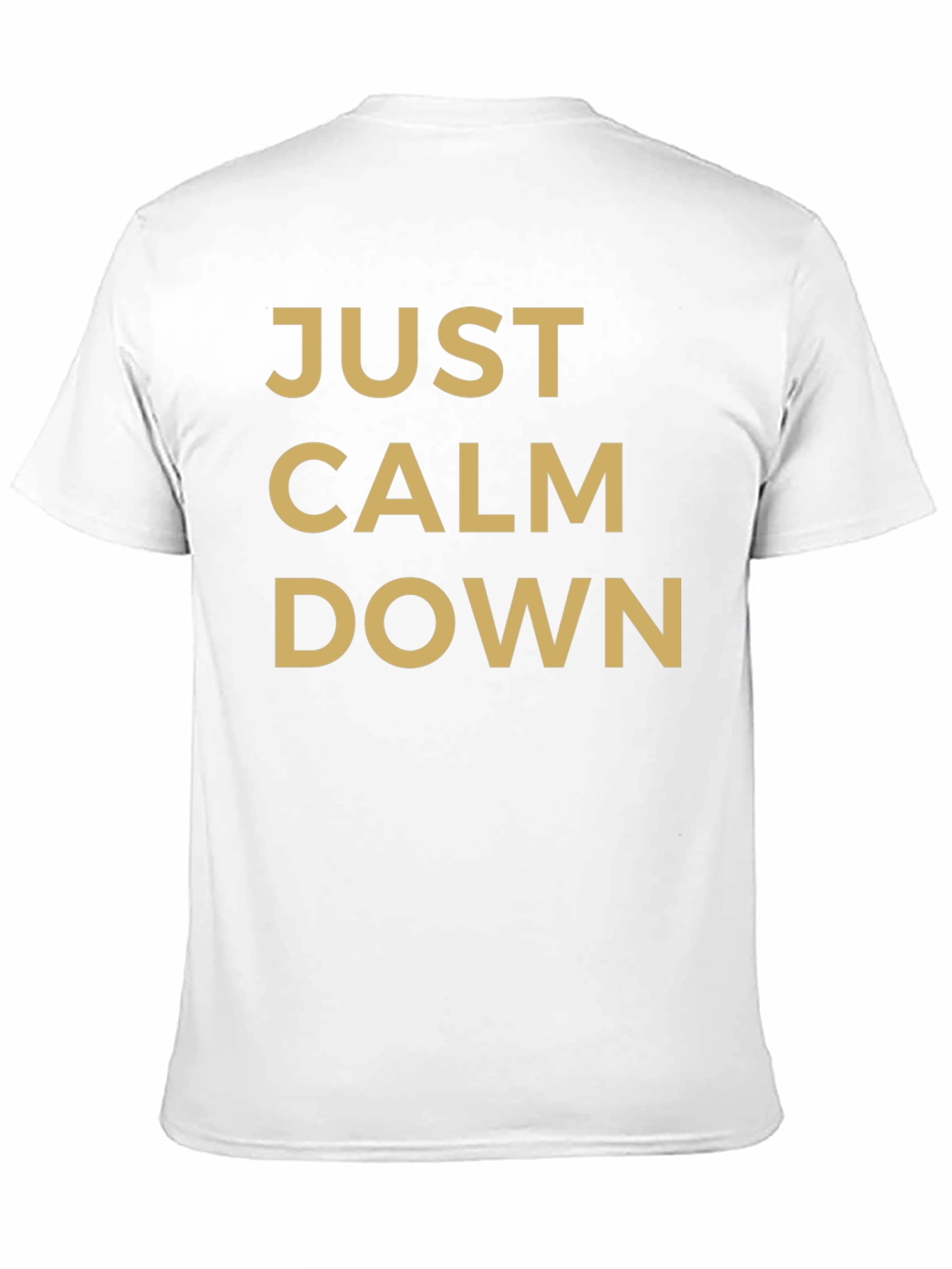 Black Just Calm Down Graphic Tee - Mens view 11