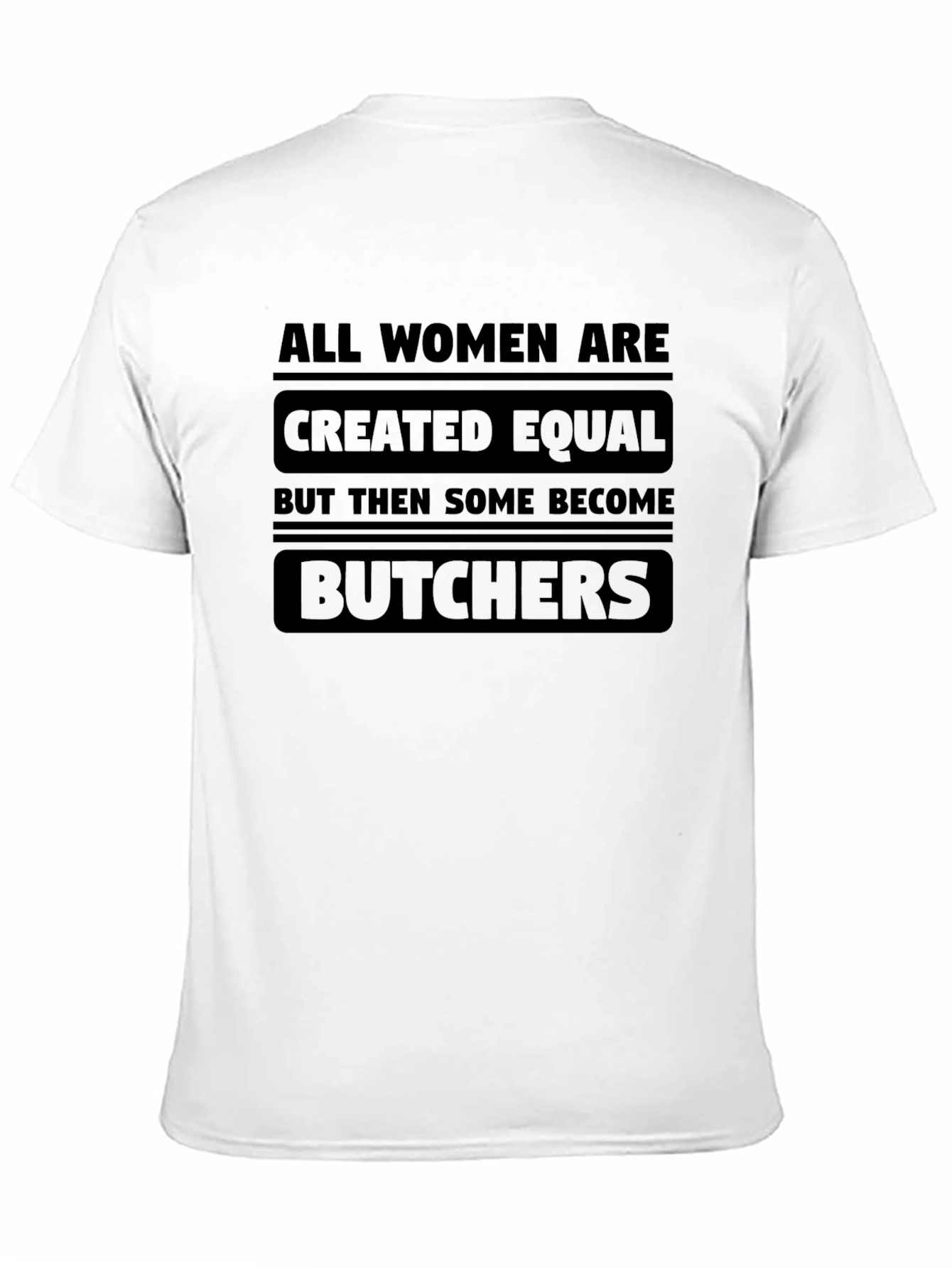 Black Funny Butcher Women's T-Shirt view 11
