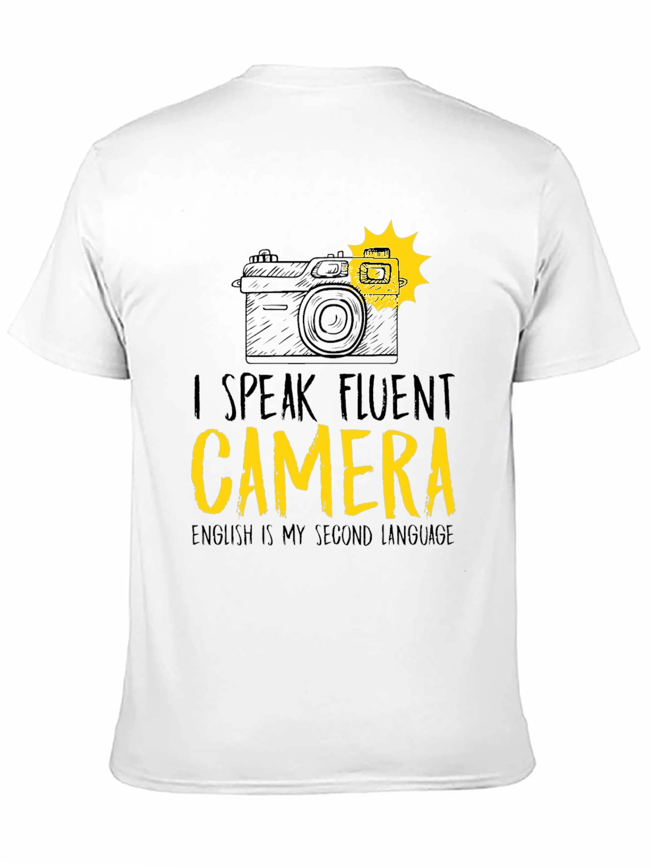 Black Fluent Camera T-Shirt - Photographer's Tee view 11