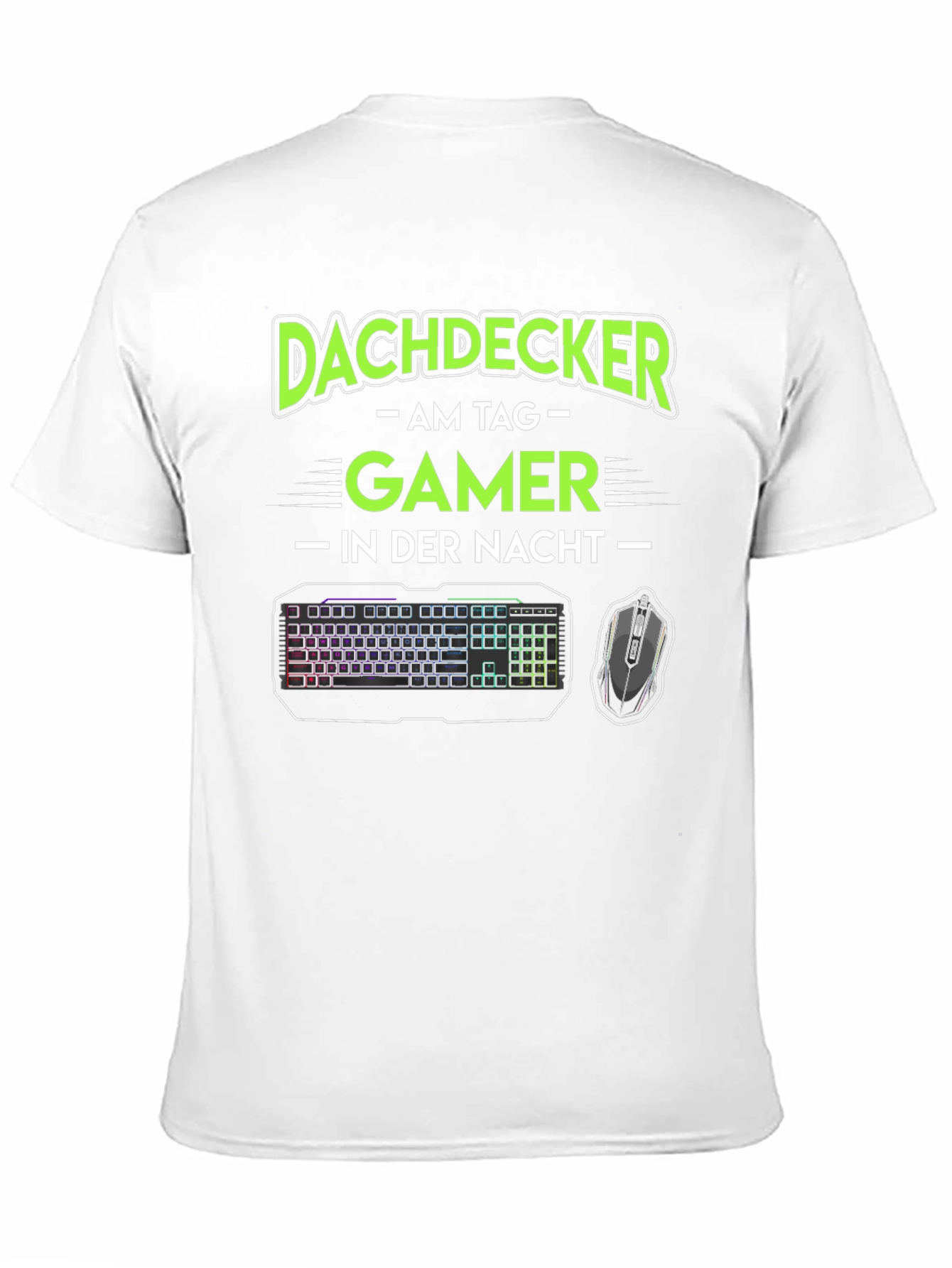 Black Dachdecker Gamer Black T-Shirt view 11