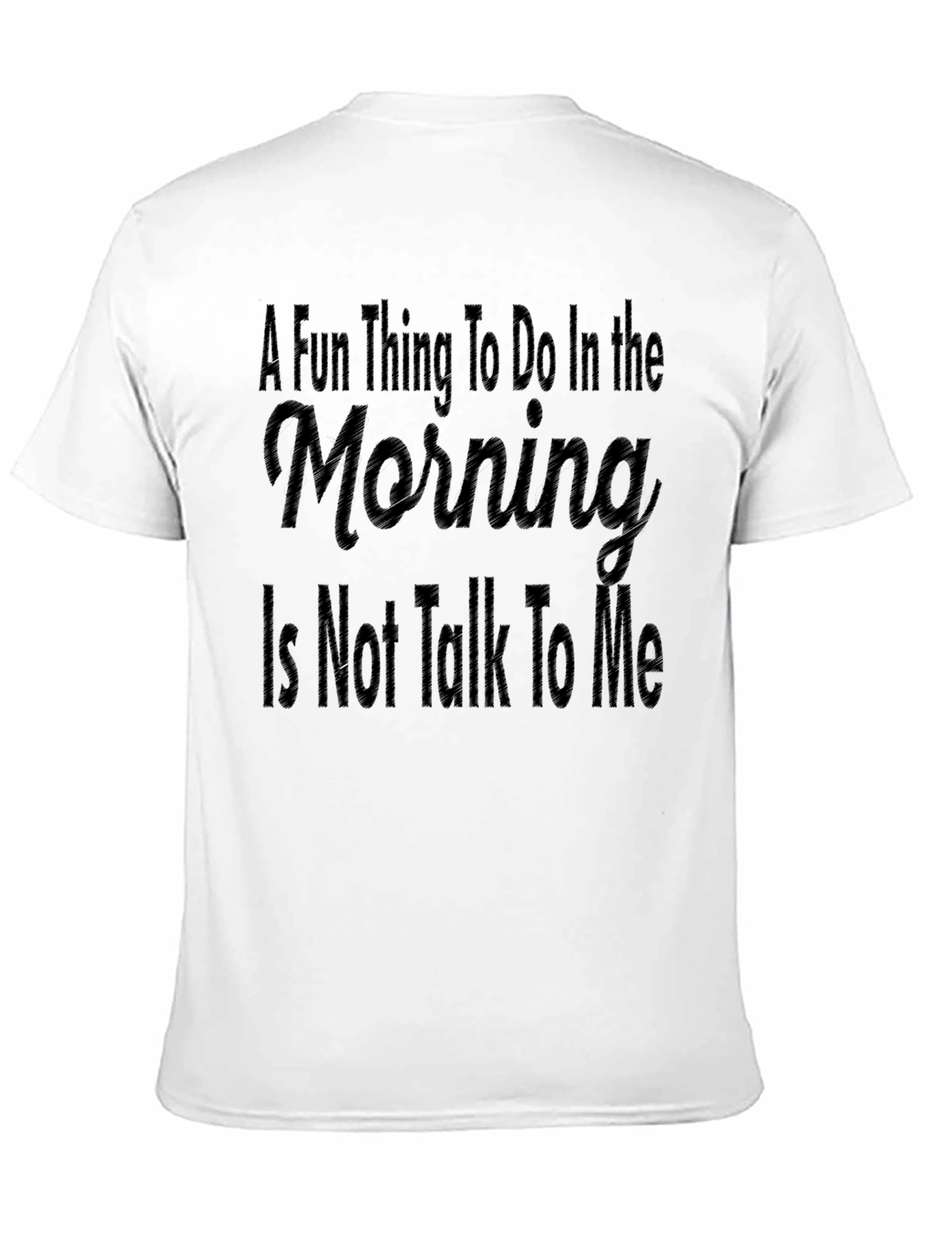 Black Funny Morning Introvert T-Shirt - Do Not Talk To Me view 11
