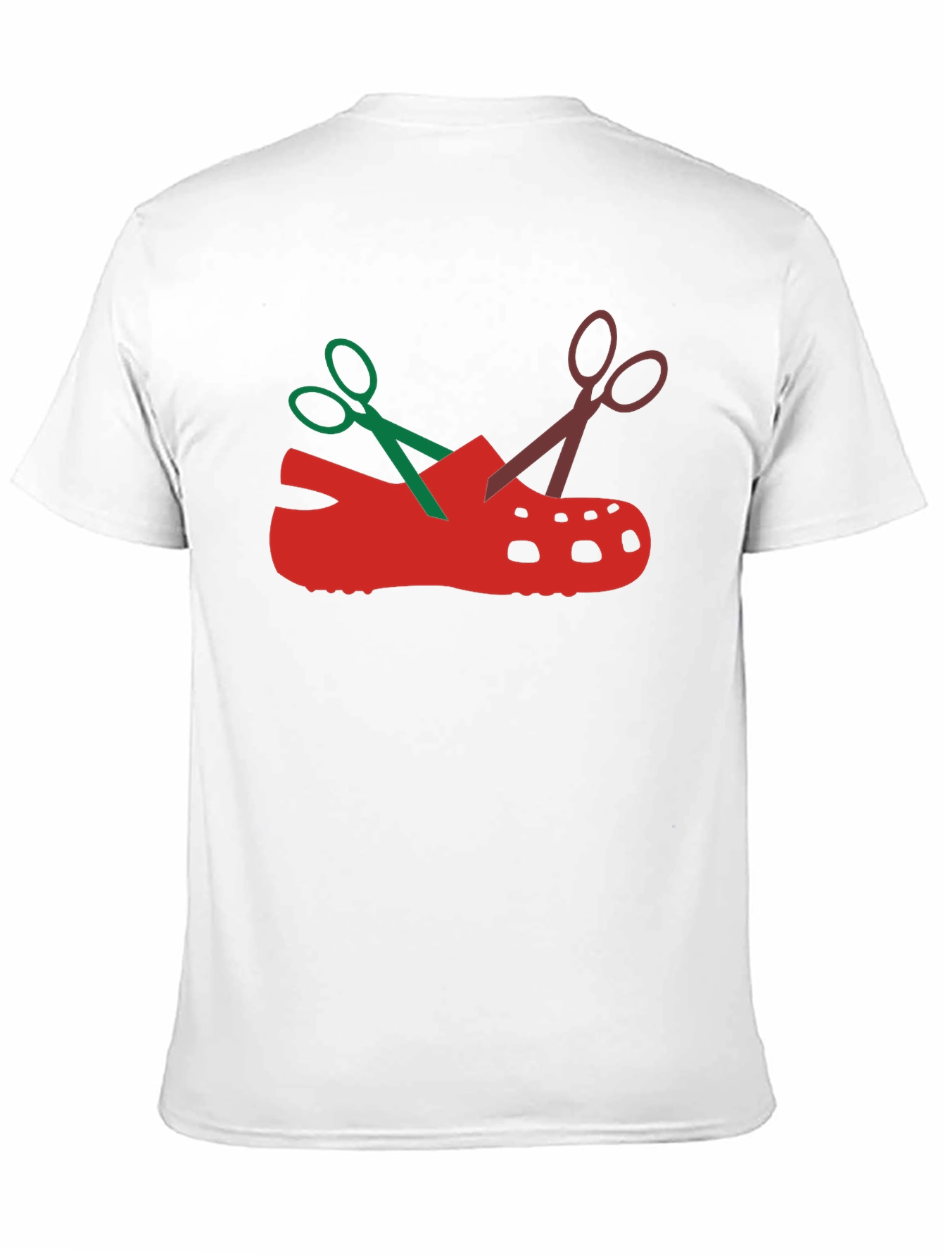 Black Scissors Croc Graphic Tee view 11