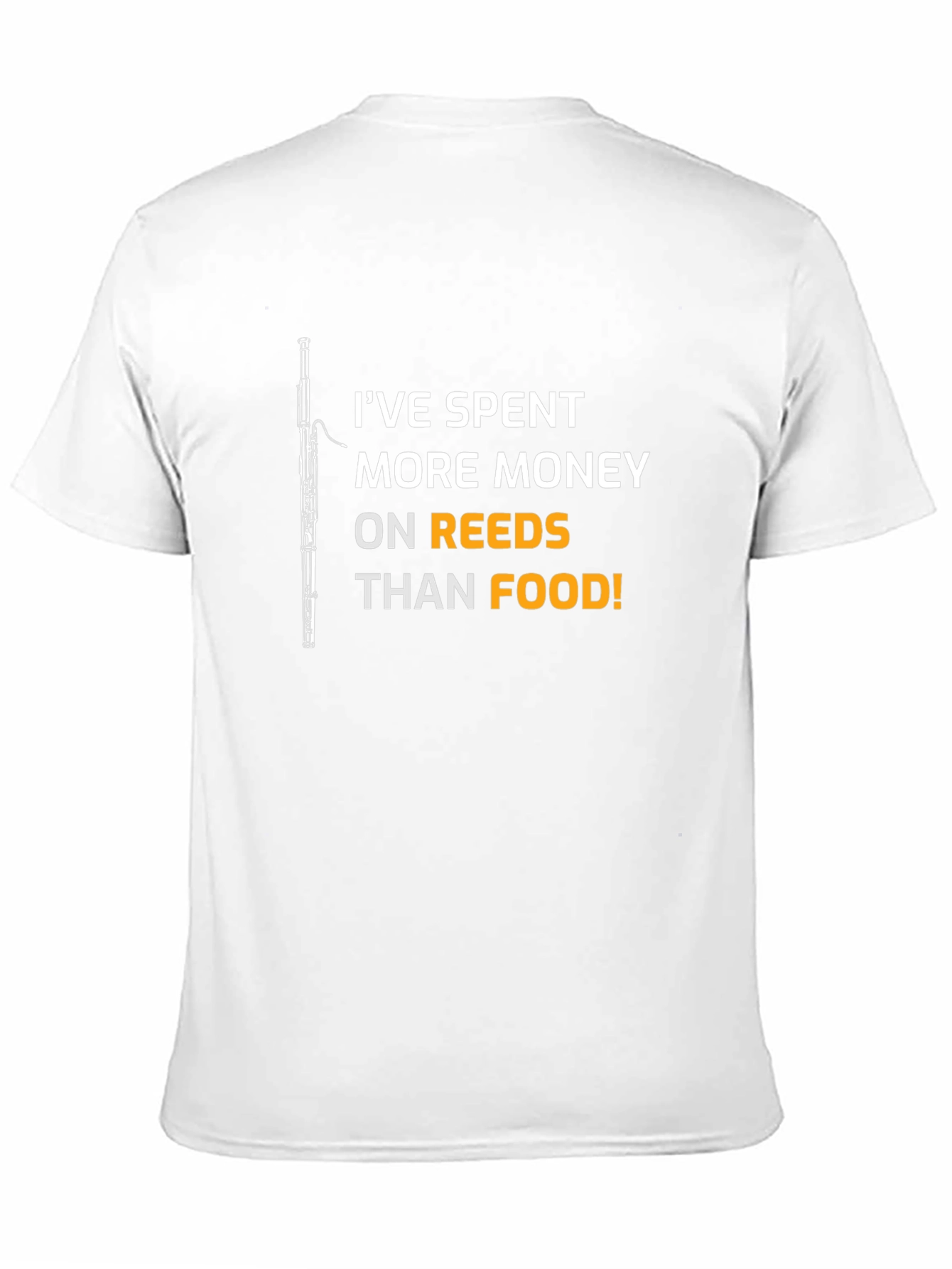 Black Musician's Humor T-Shirt: Reeds Over Food! view 11