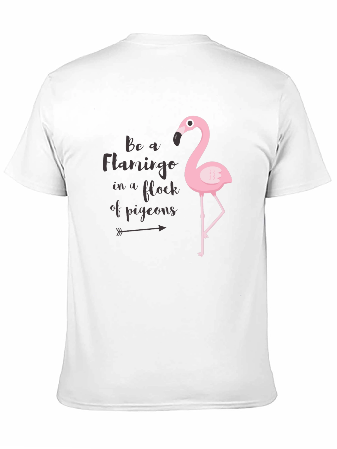 Black Be a Flamingo Black Graphic Tee view 11