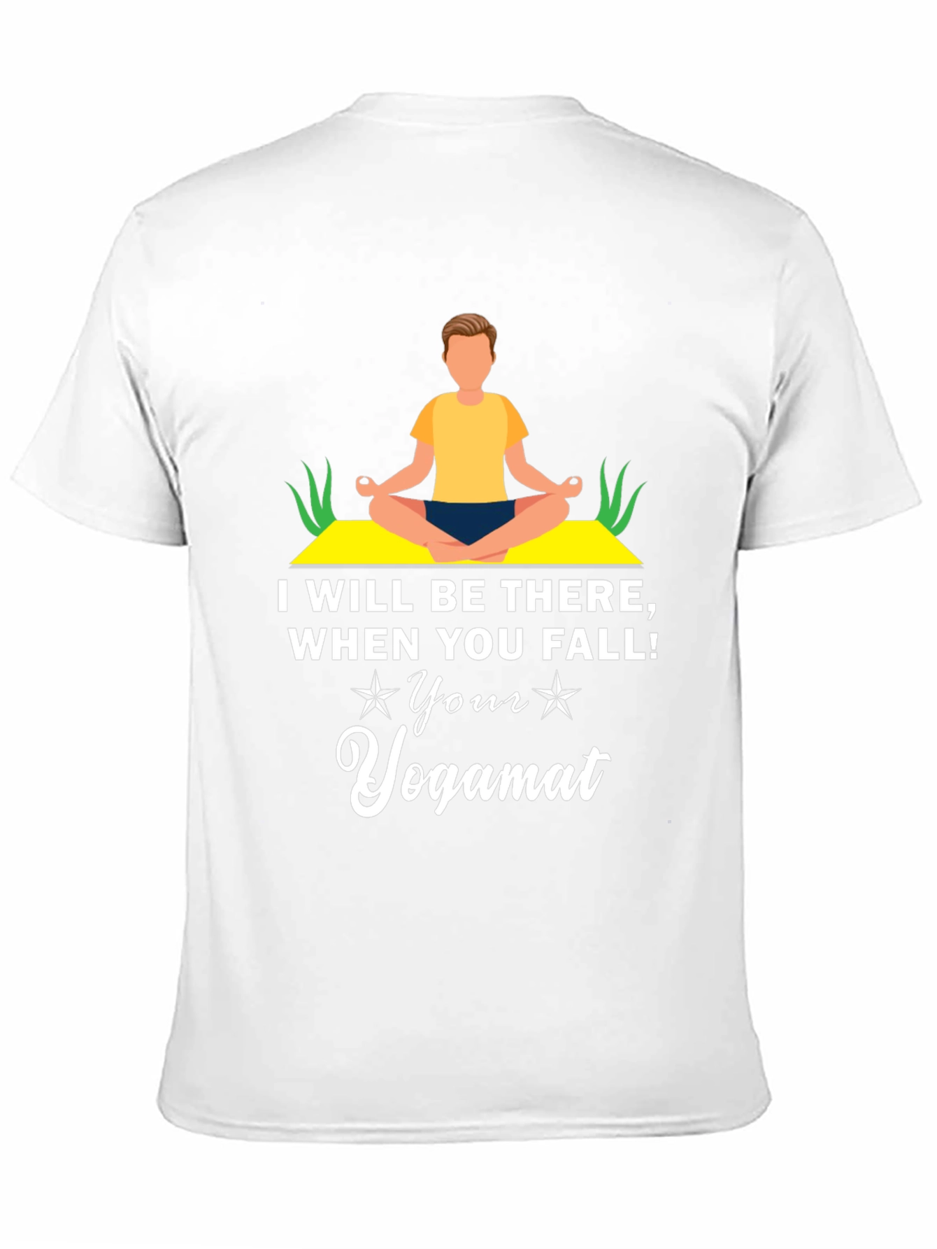 Black Yoga Mat T-Shirt - Funny Yogi Gift view 11