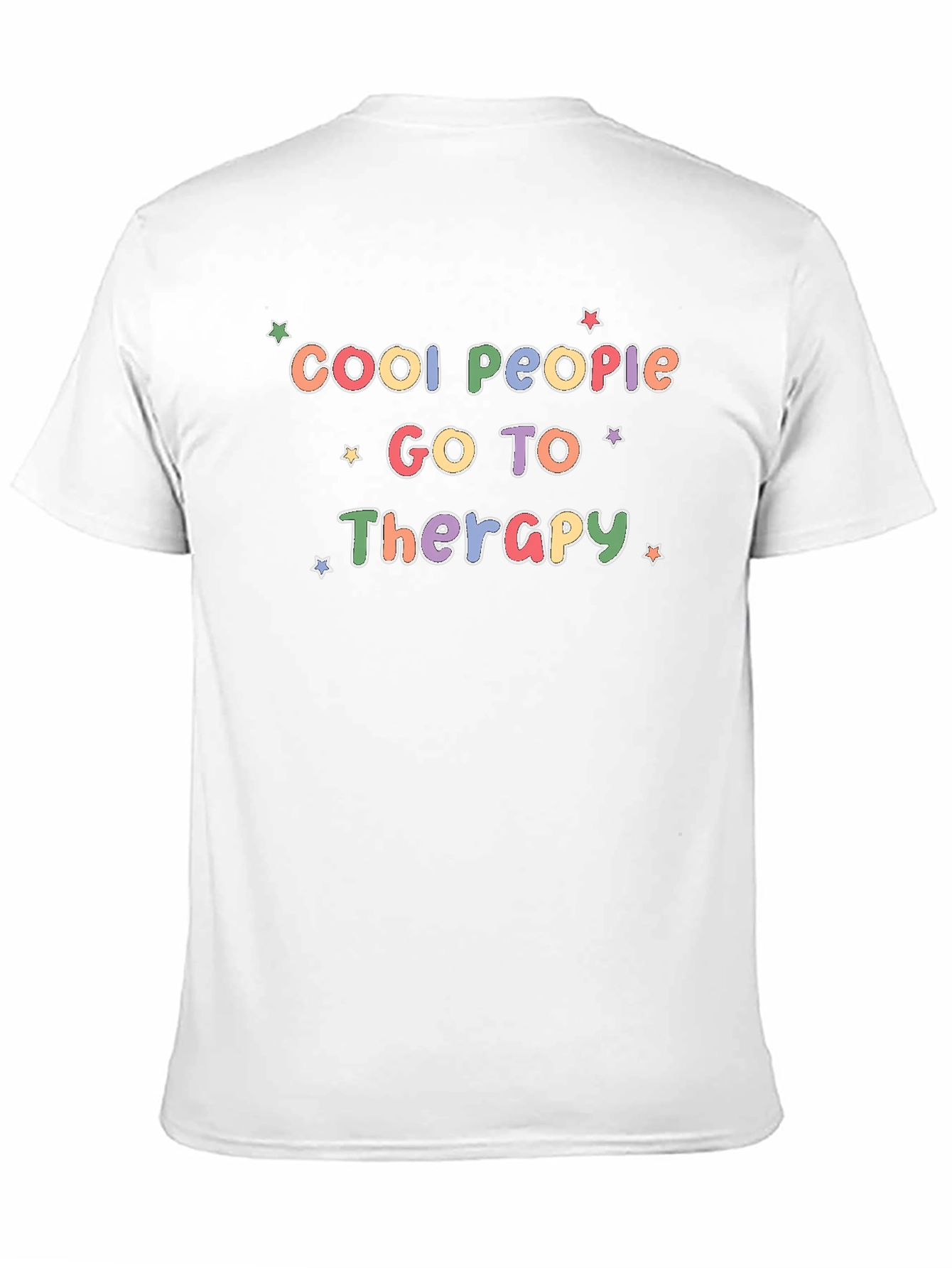 Black Cool People Go To Therapy Black T-Shirt view 11