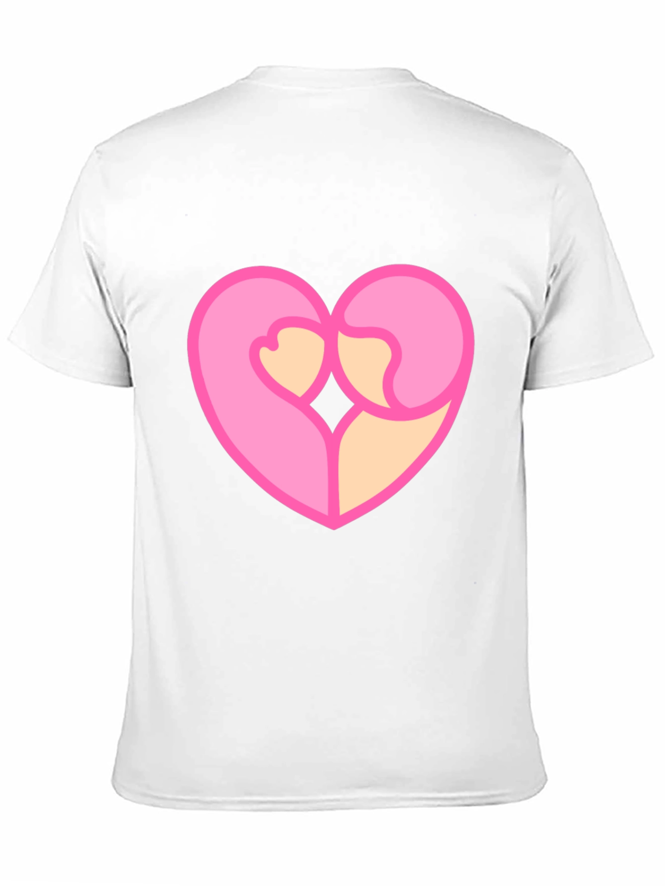 Black Heart Hug Graphic Tee - Black Cotton Blend view 11