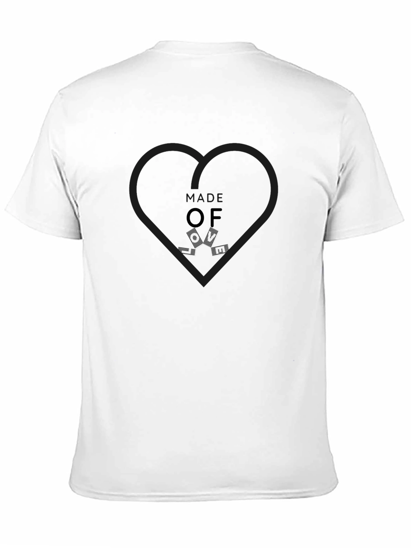Black OF LOVE Graphic Tee - Black Cotton Casual T-Shirt view 11