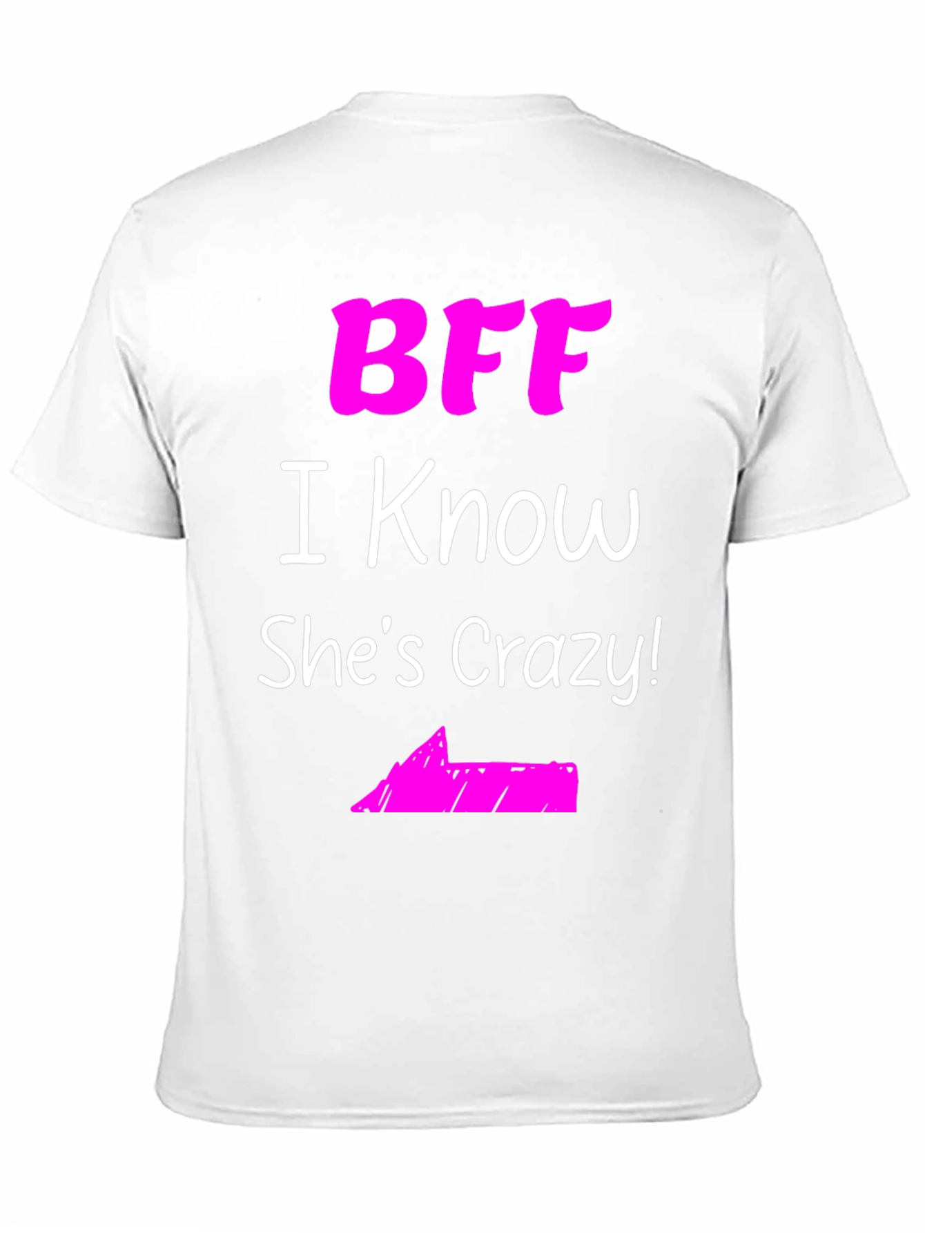 Black BFF She's Crazy! Black Graphic Tee view 11
