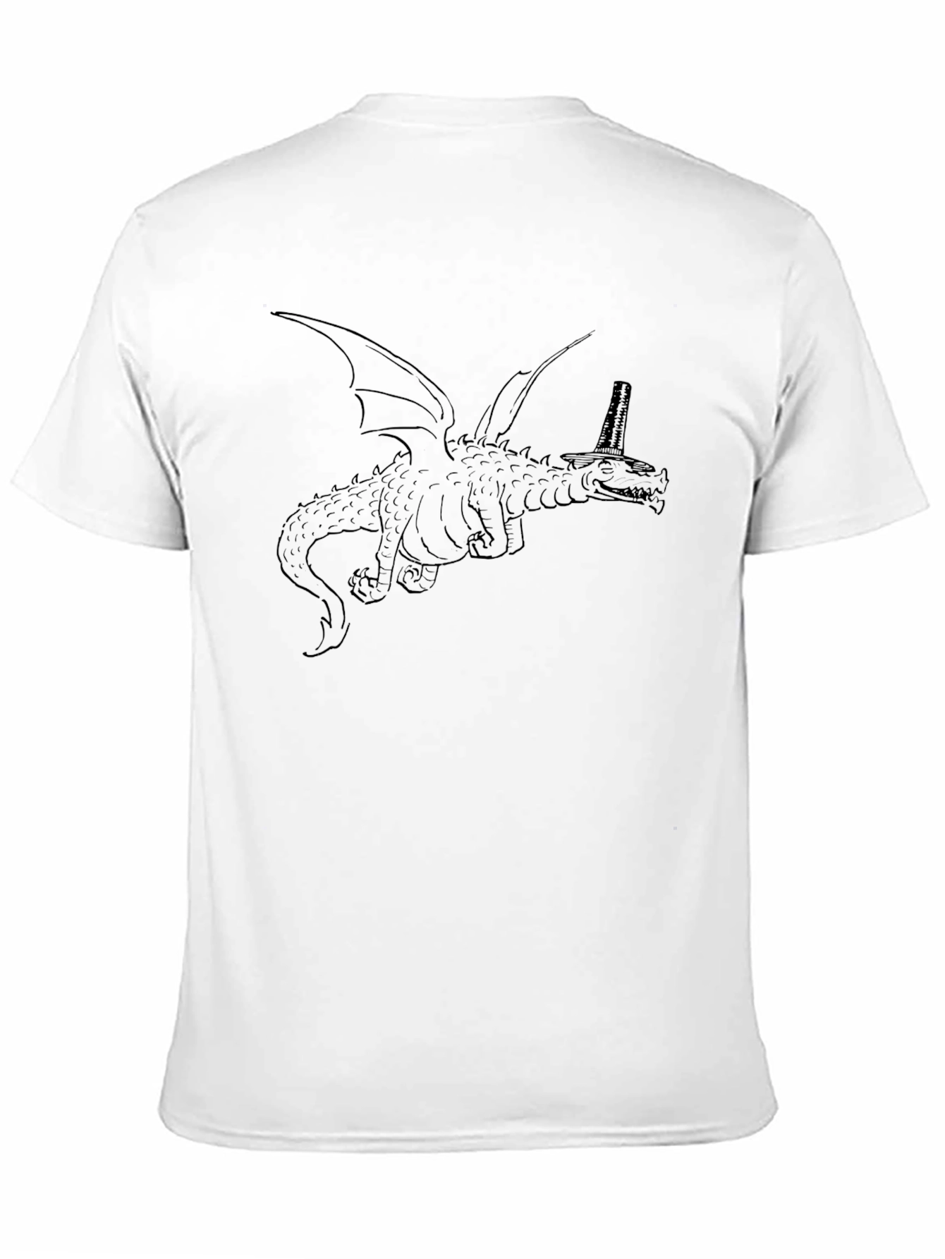 Black Dragon Wizard Black Tee view 11