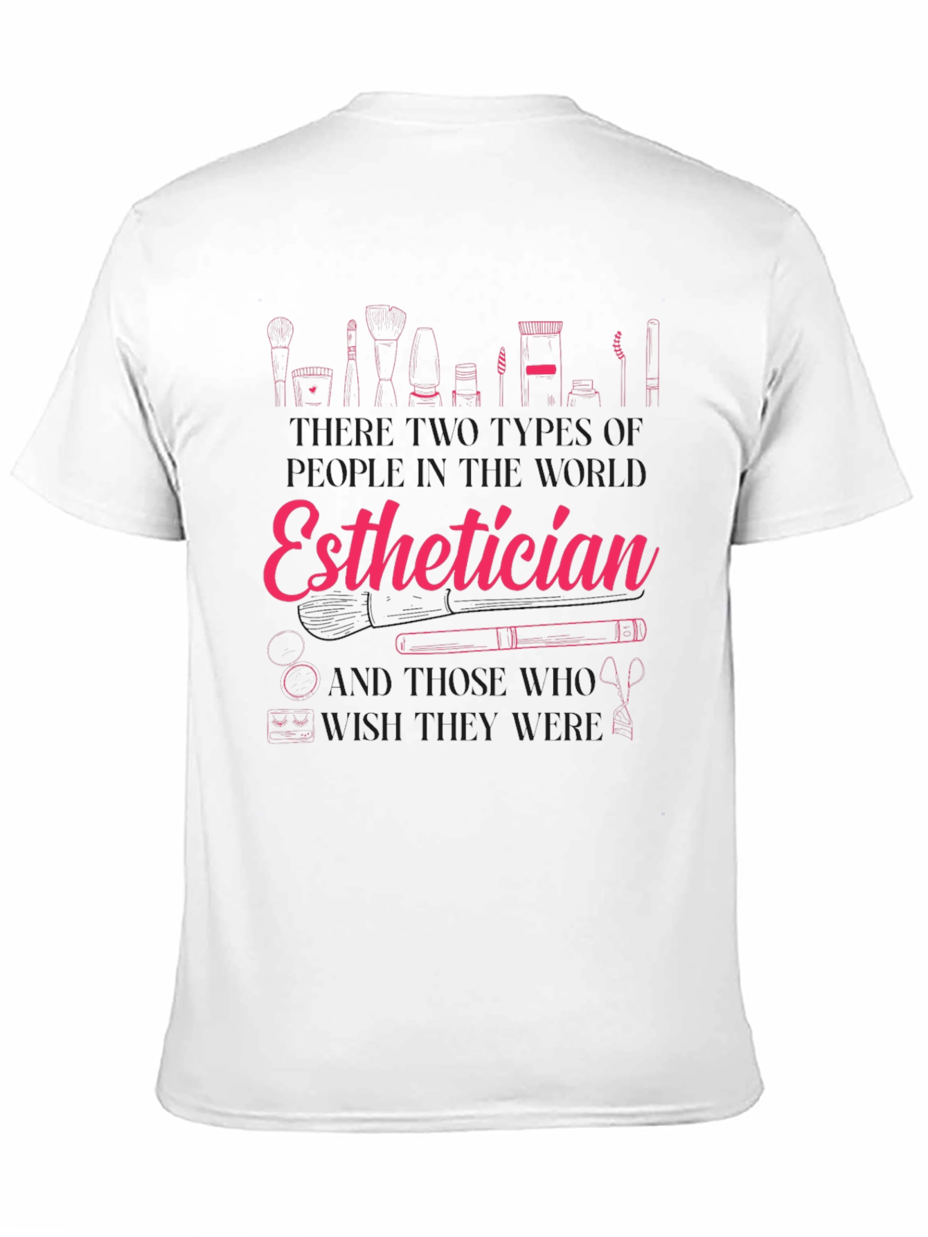 Black Esthetician T-Shirt:  Beauty Expert Apparel view 11