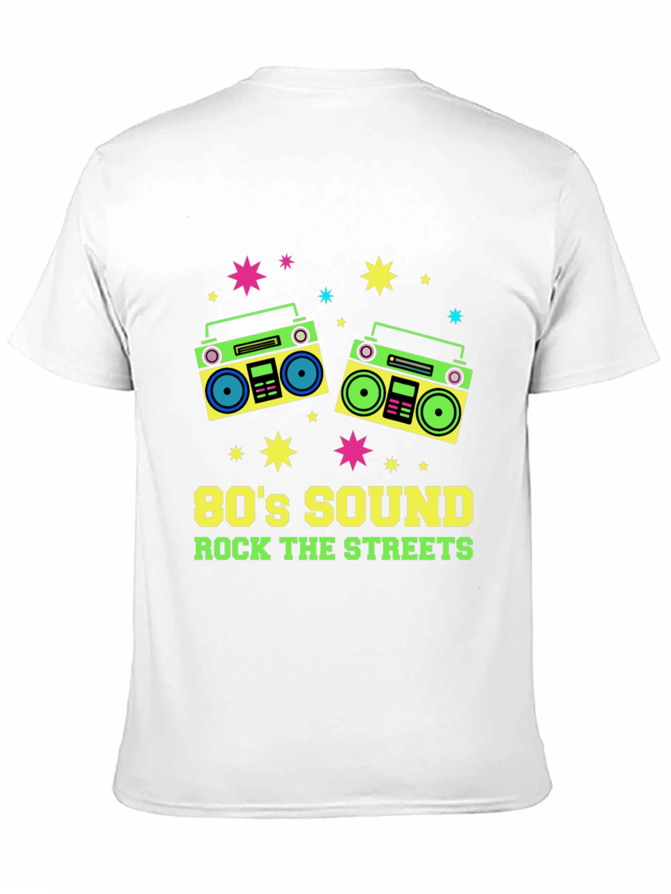 Black 80's Sound Retro Boombox Graphic Tee view 11