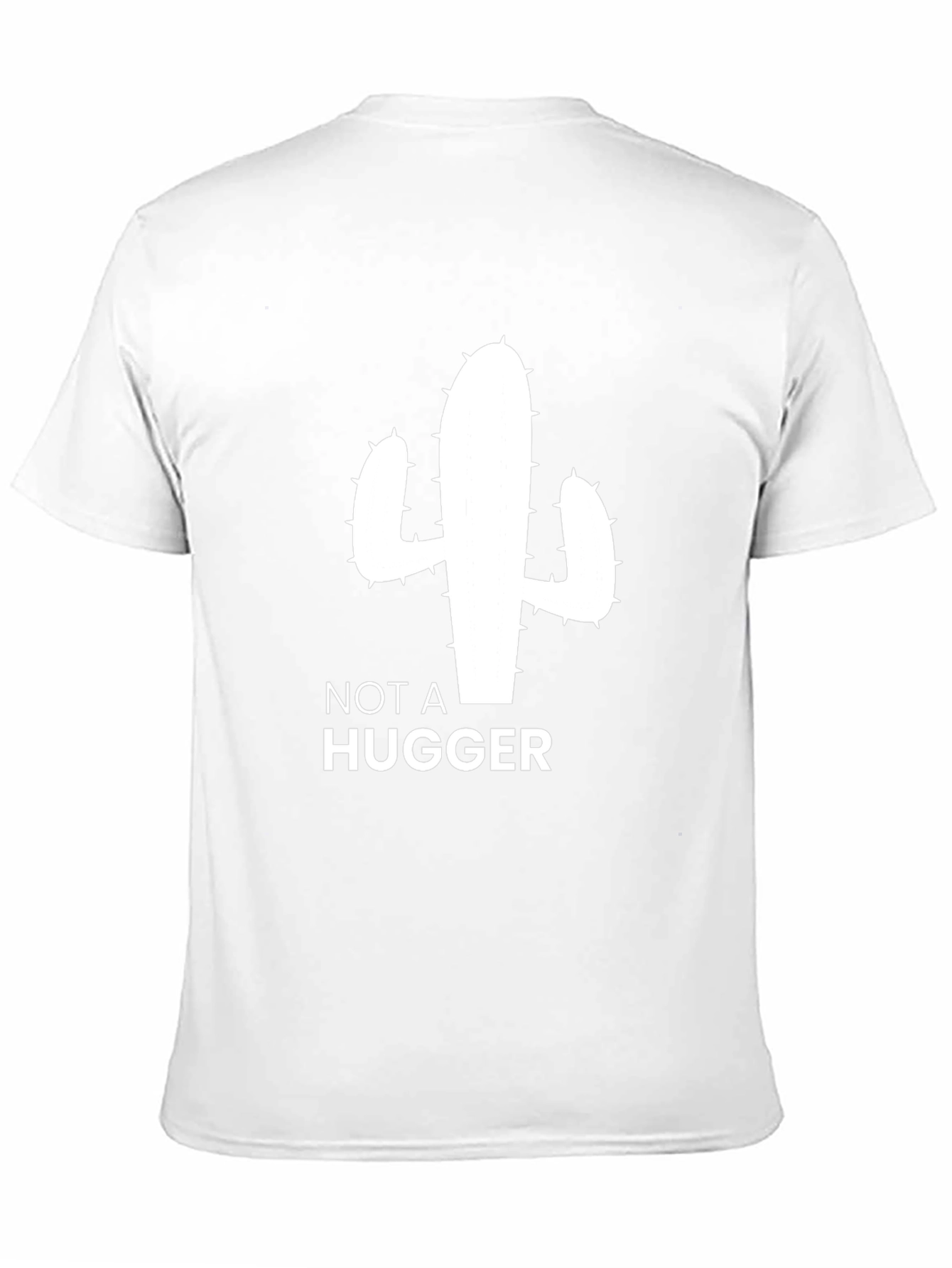 Black Not a Hugger Cactus T-Shirt - Unisex Graphic Tee view 11