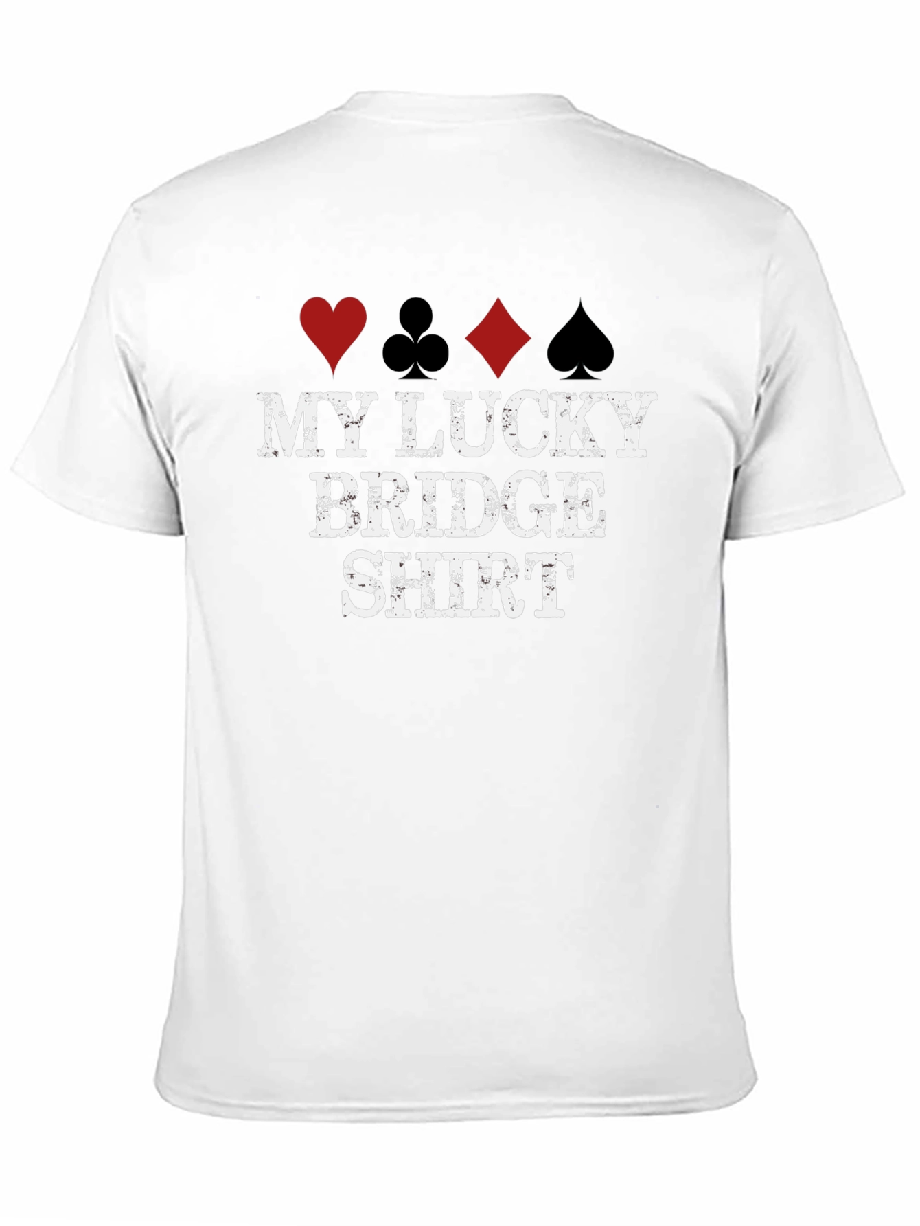 Lucky Bridge Shirt - Playing Card Suits Tee - 11