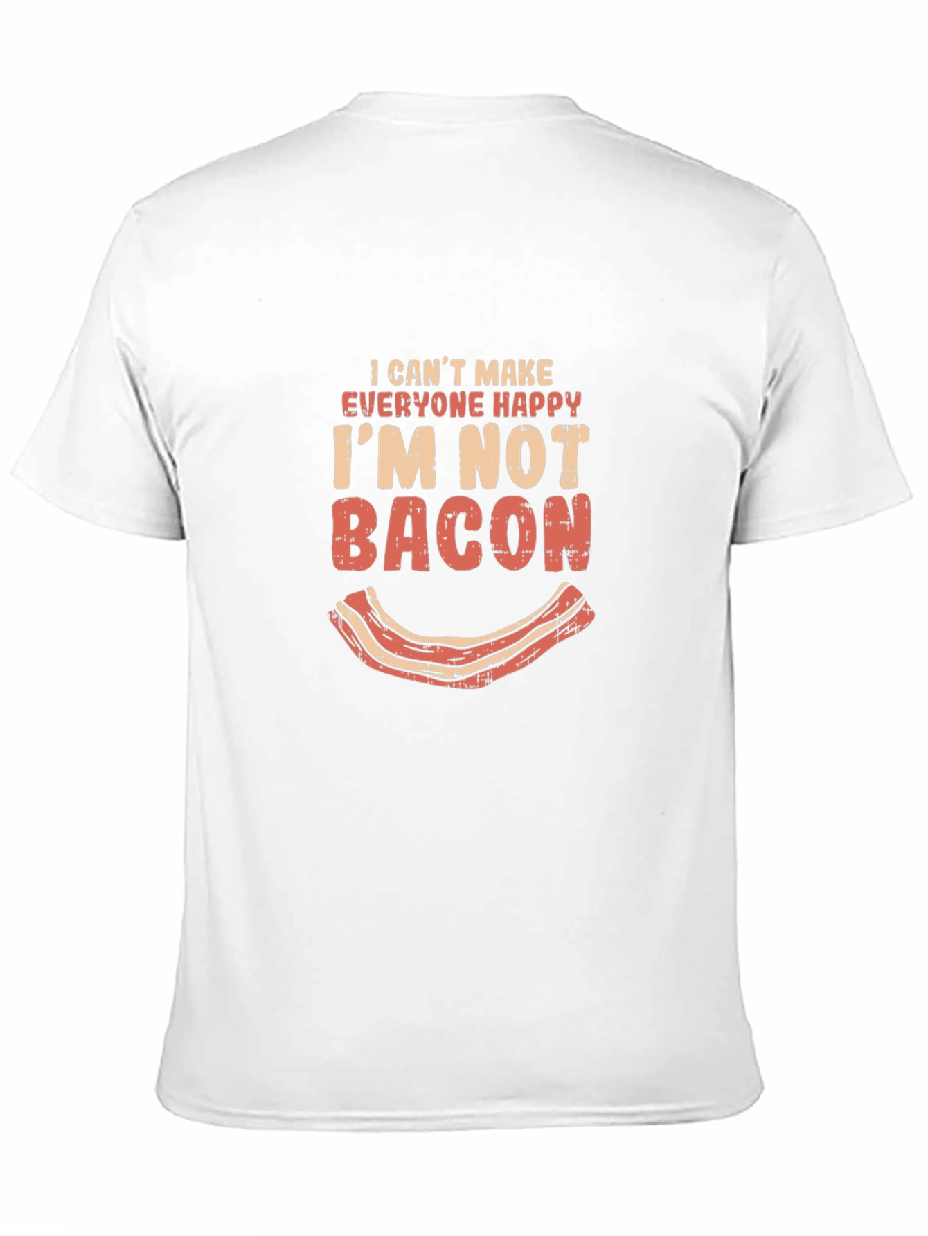 Black Funny Bacon Graphic T-Shirt - I Can't Make Everyone Happy view 11