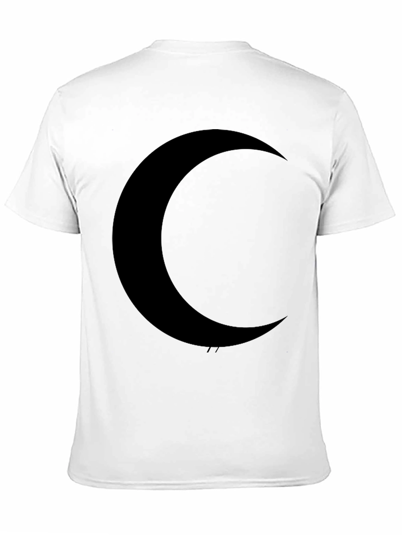 Black Midnight Moon Black T-Shirt - Stylish Crescent Graphic Tee view 11